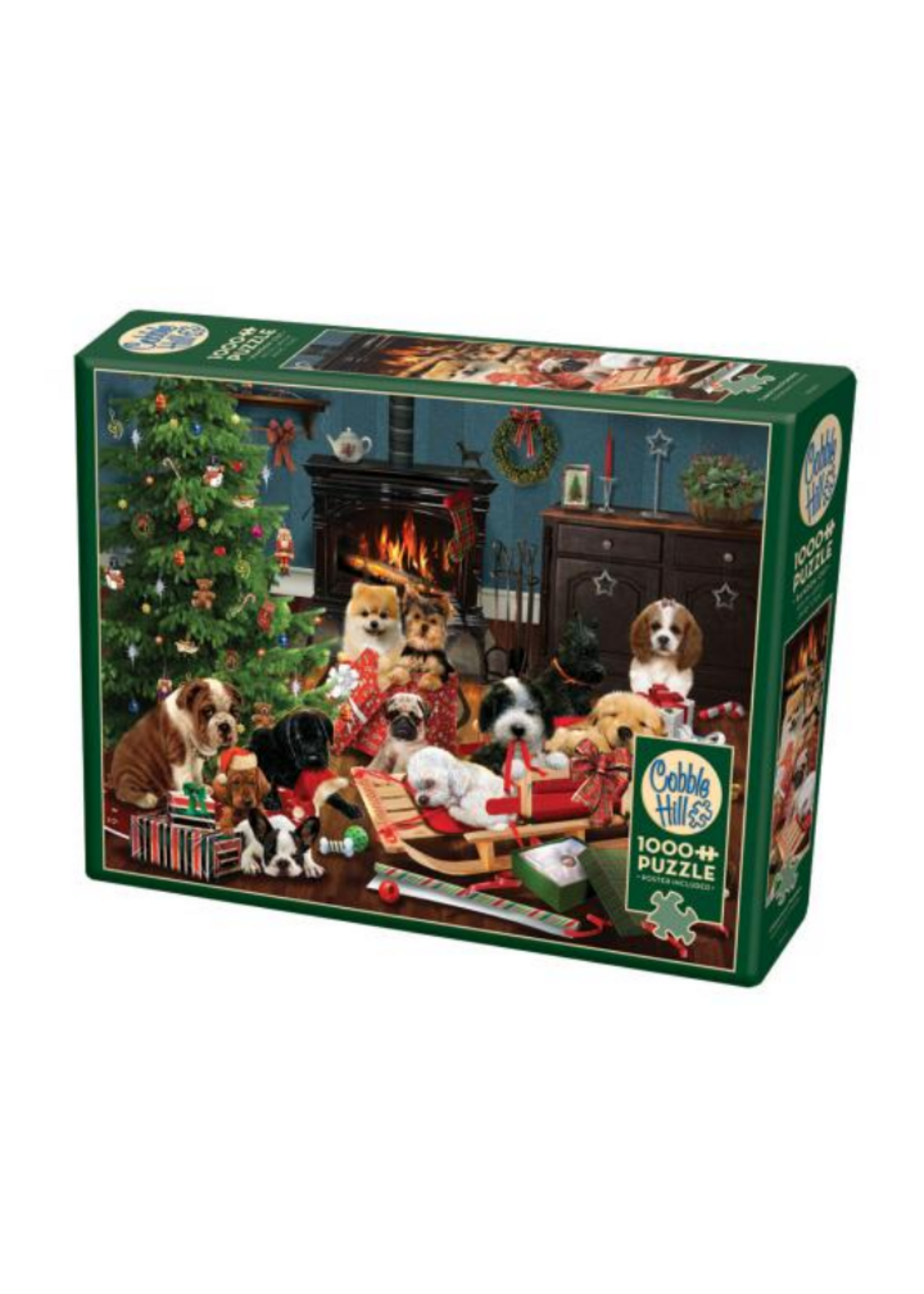 OUT 1000PC CHRISTMAS PUPPIES