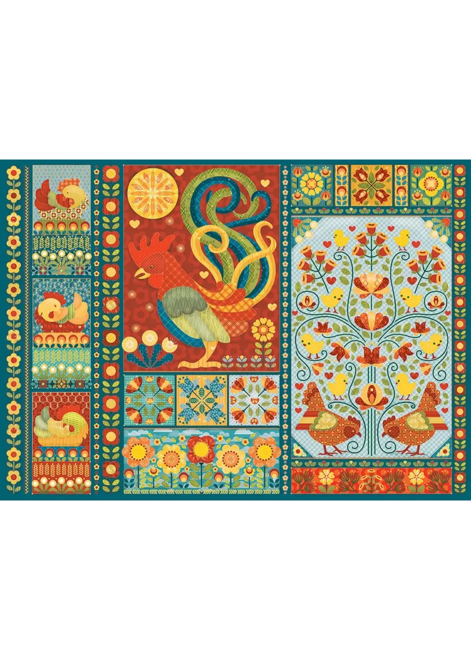CBL 1000 SCANDI CHICKEN QUILT