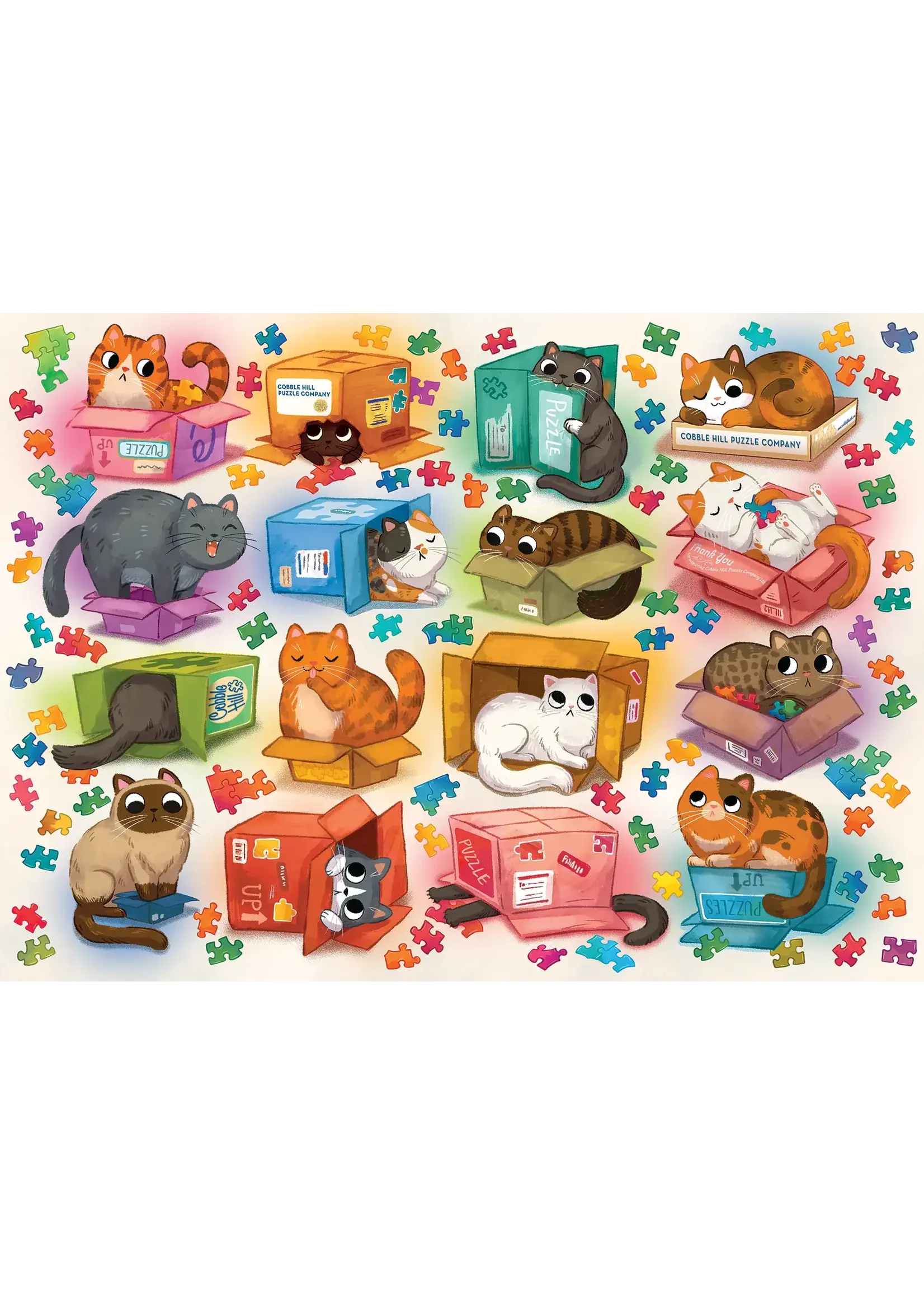 CBL 500PC CATS VS PUZZLES
