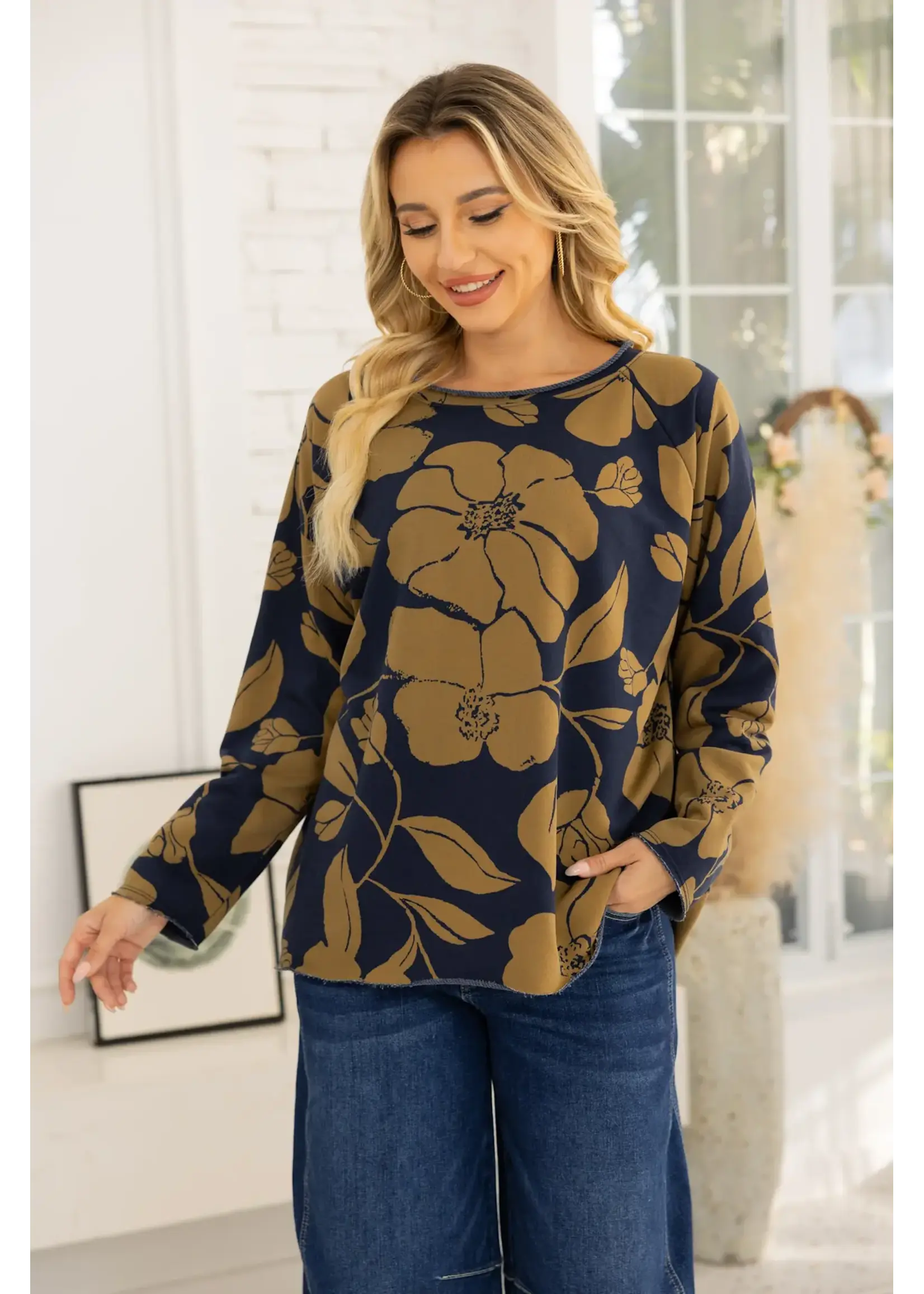 ORANGE FASHION VILLAGE OFV FW26 DANIELLE'S FLORAL TOP