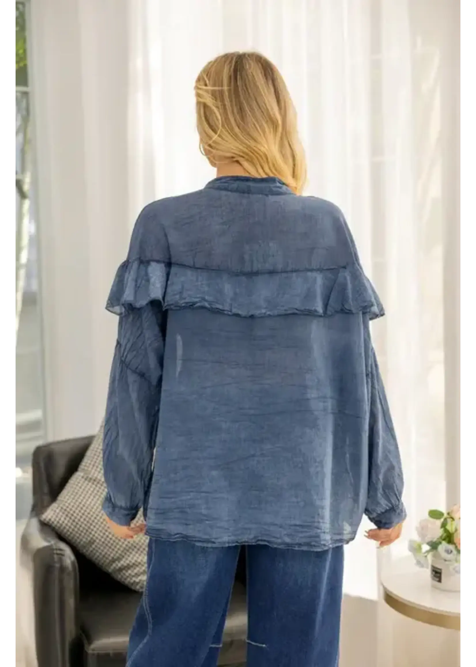 ORANGE FASHION VILLAGE OFV FW26 BOHEMIAN BREEZE TIERED TOP