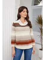 ORANGE FASHION VILLAGE OFV FW26 HORIZON OMBRÉ RIBBED KNIT