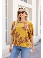ORANGE FASHION VILLAGE OFV FW26 DANIELLE'S BRANCHING FLORAL TOP