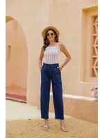 ORANGE FASHION VILLAGE OFV FW26 ELASTIC WAISTBAND BAMBOO DENIM