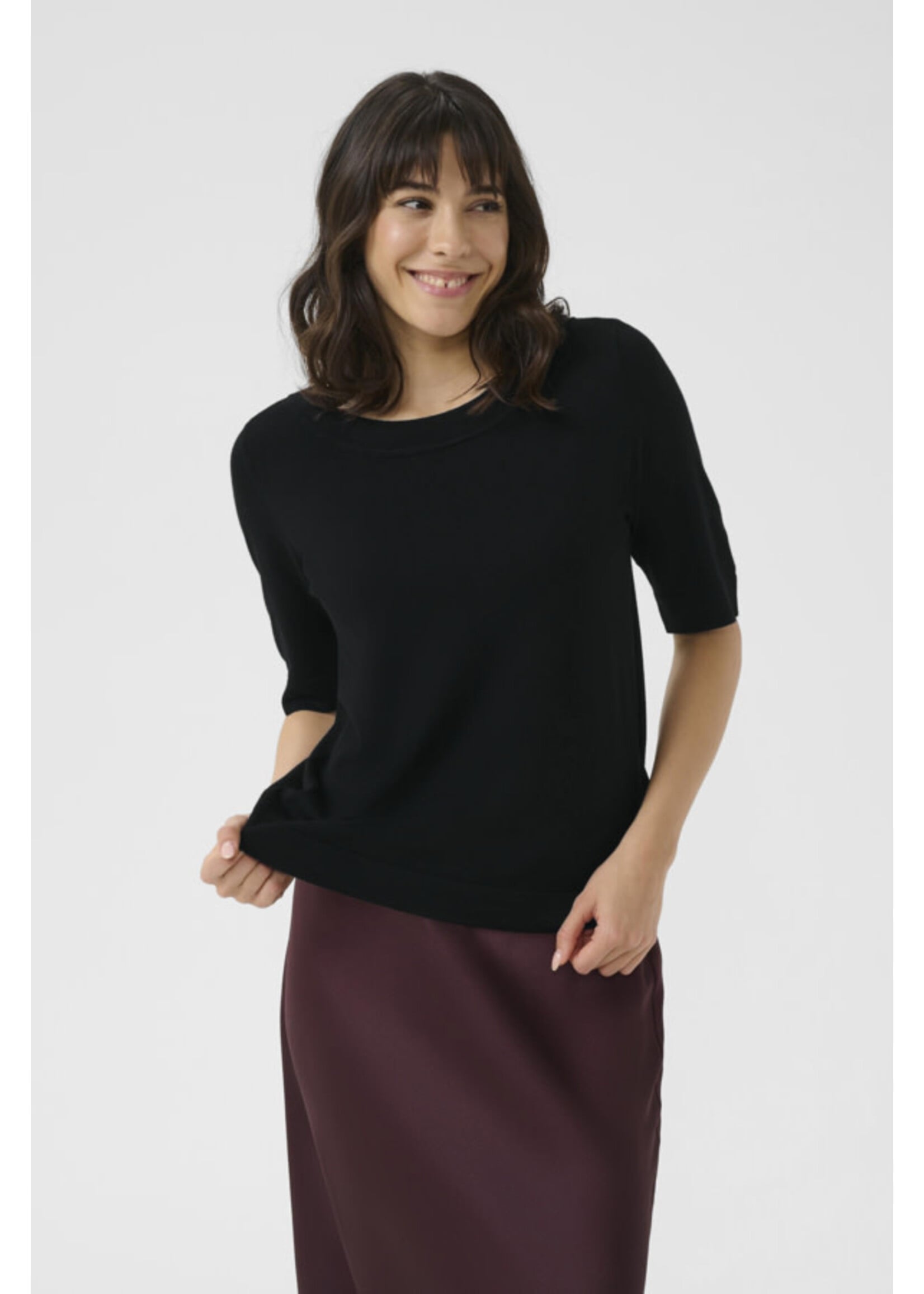 KAFFE KAF FW26 KALIZZA BOATNECK PULLOVER