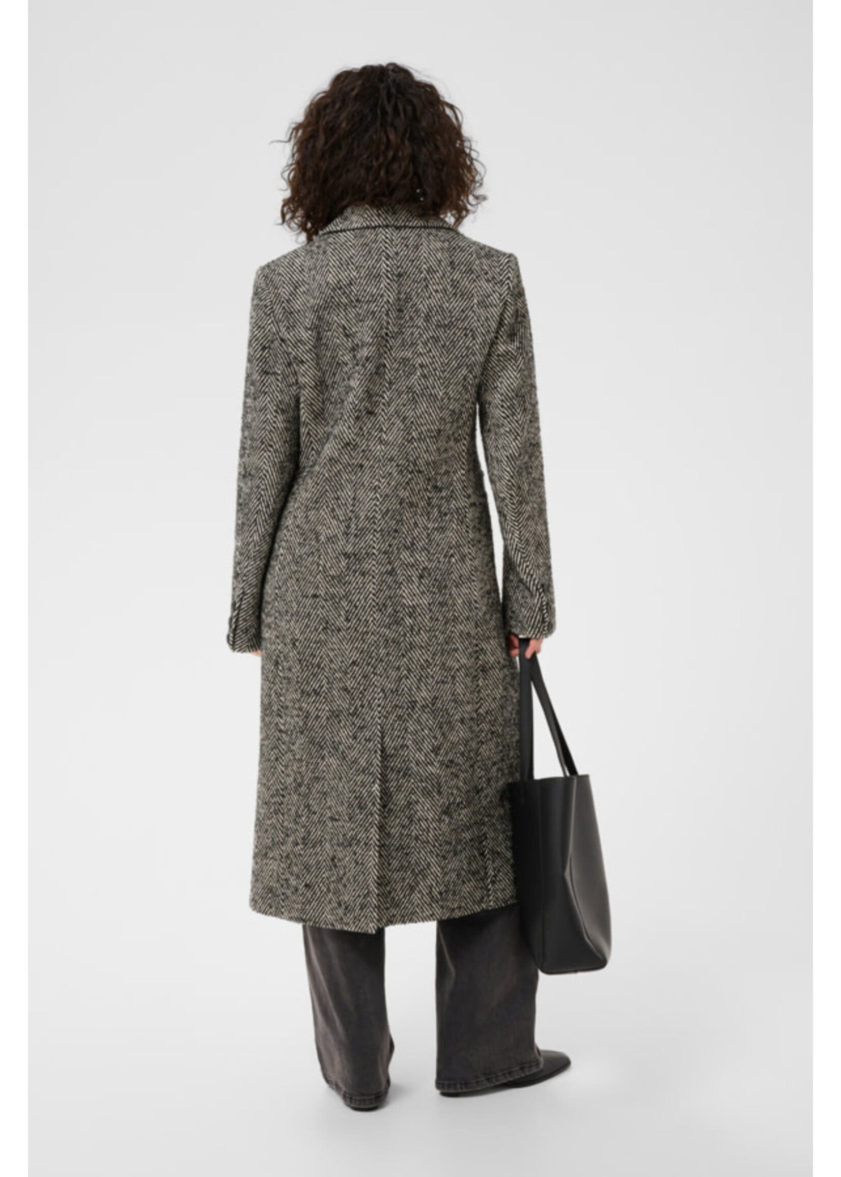 KAFFE KAF FW26 KAOFELIA HERRINGBONE COAT
