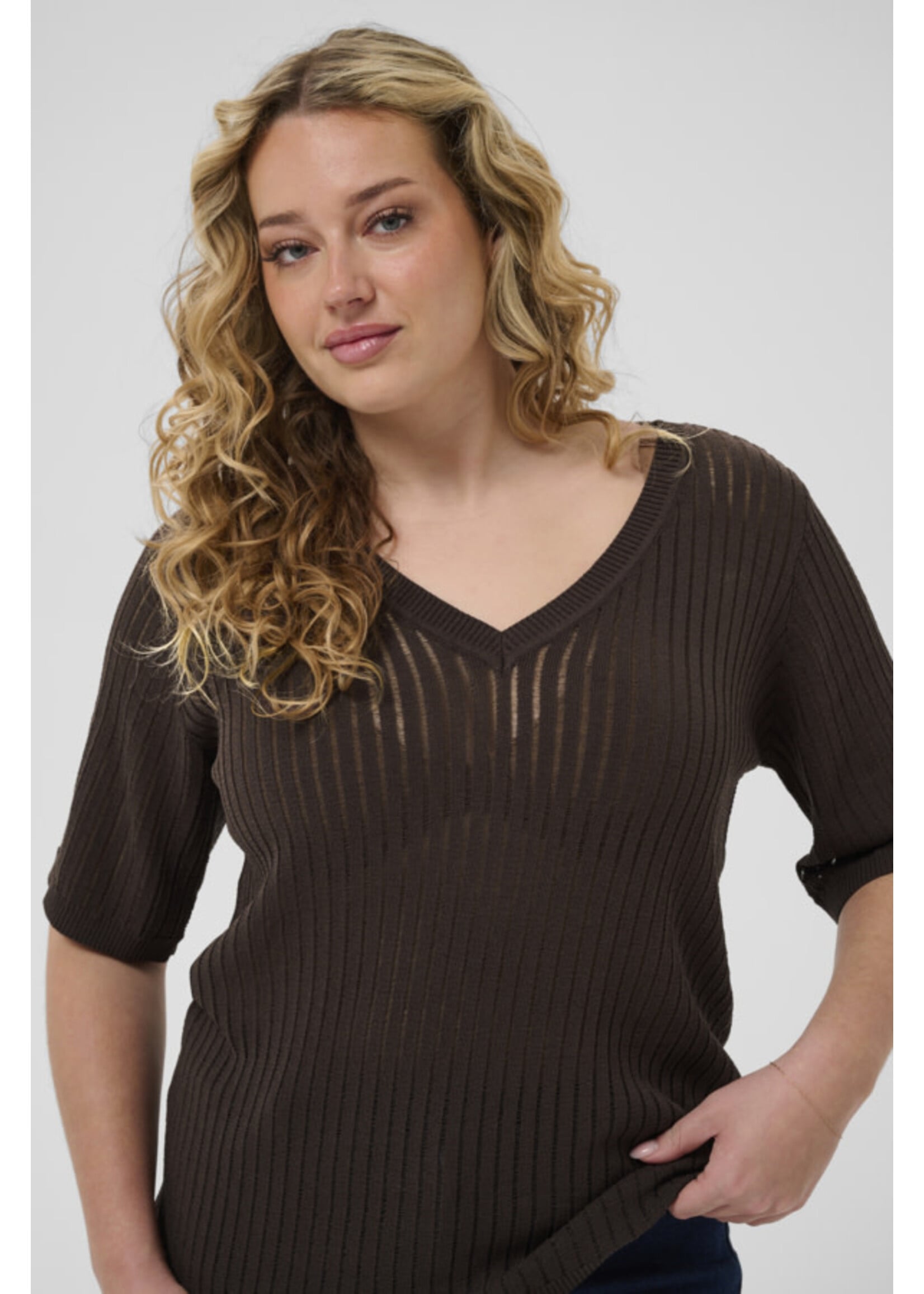 KAFFE KAFCUR FW26 KCABELINE PULLOVER
