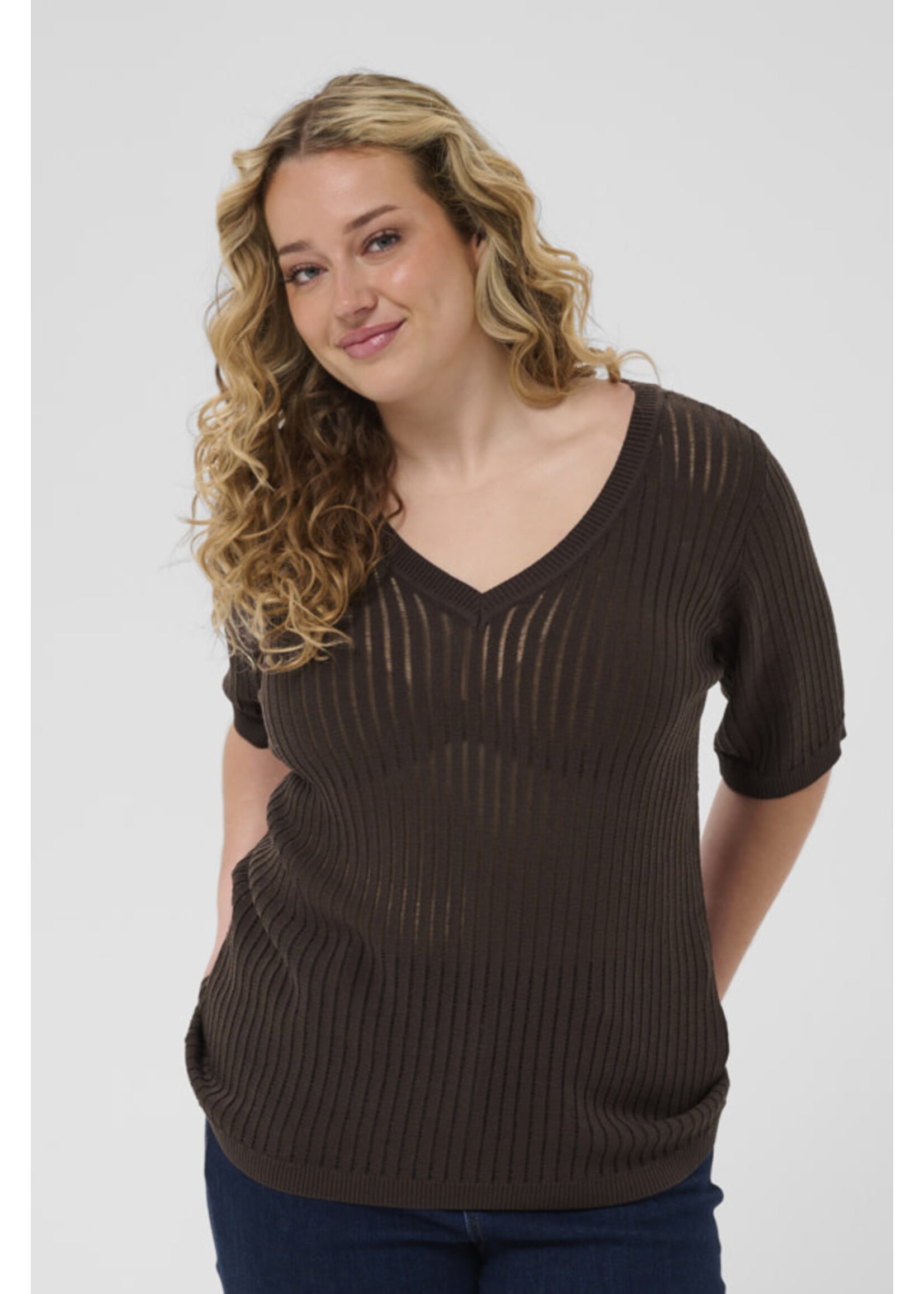 KAFFE KAFCUR FW26 KCABELINE PULLOVER