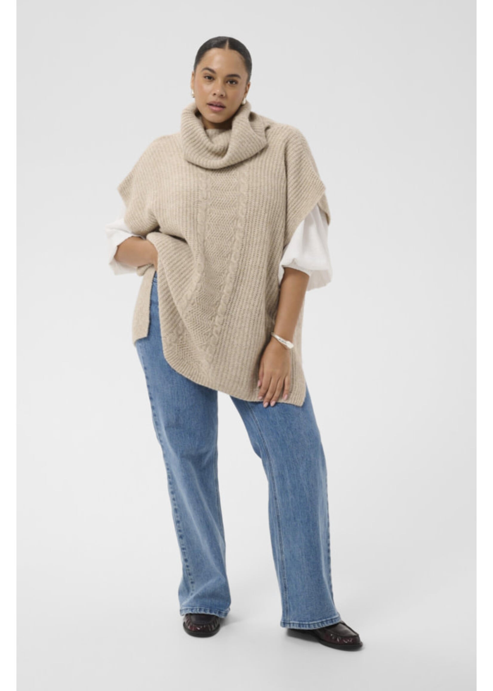 KAFFE KAFCUR FW26 KCMALA PONCHO