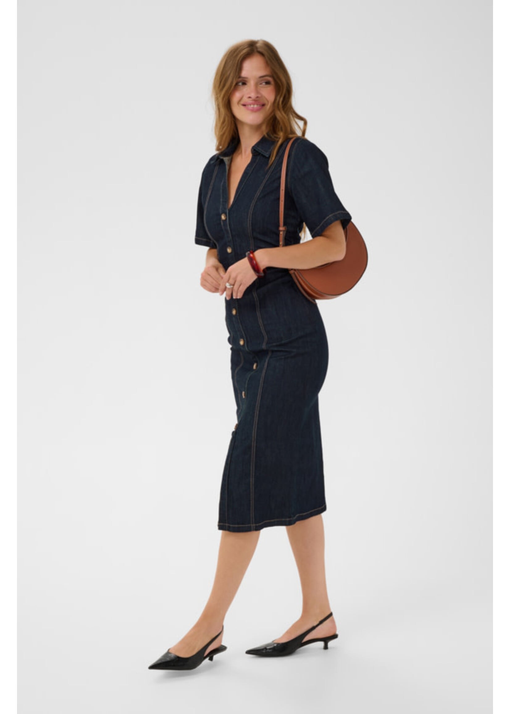 KAFFE KAF FW26 KAMOLLY DENIM DRESS