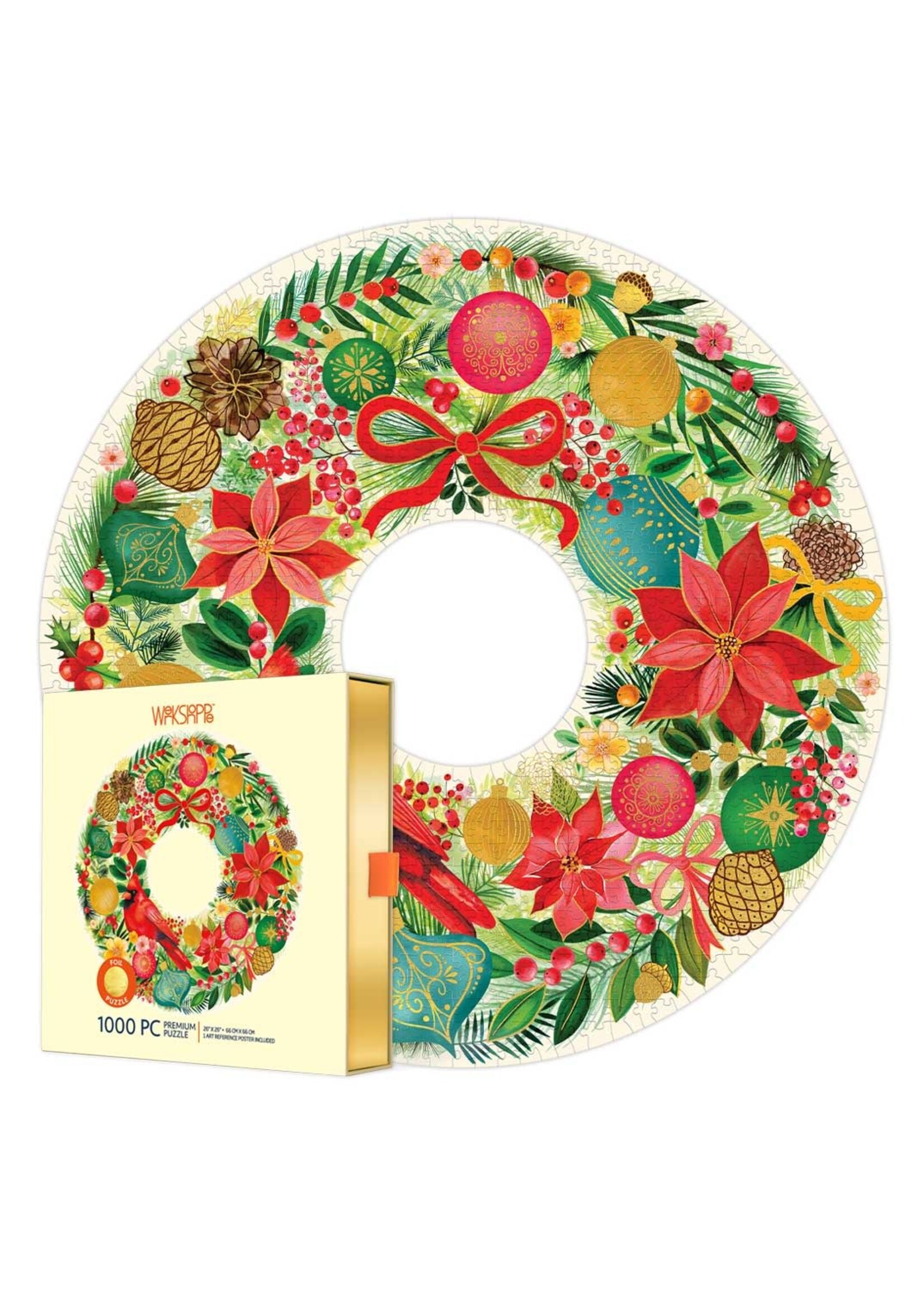 WERKSHOPPE WERKSHOPPE 1000 HOLIDAY WREATH