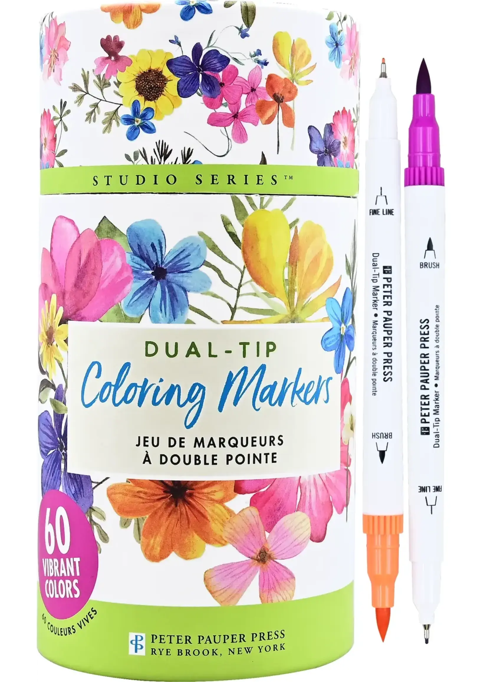 PPP MARKERS (60) DUAL TIP COLOUR