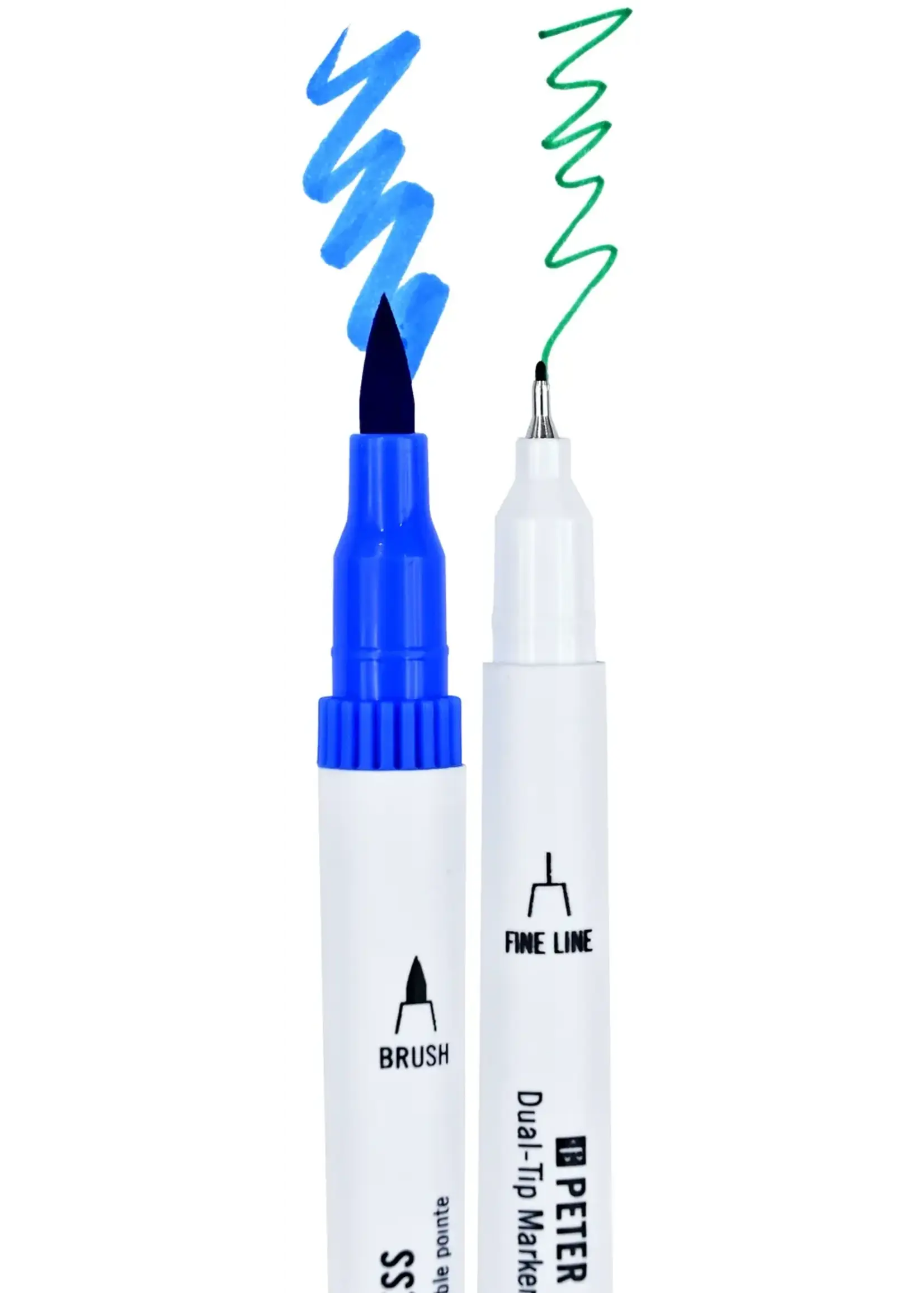 PPP MARKERS (60) DUAL TIP COLOUR