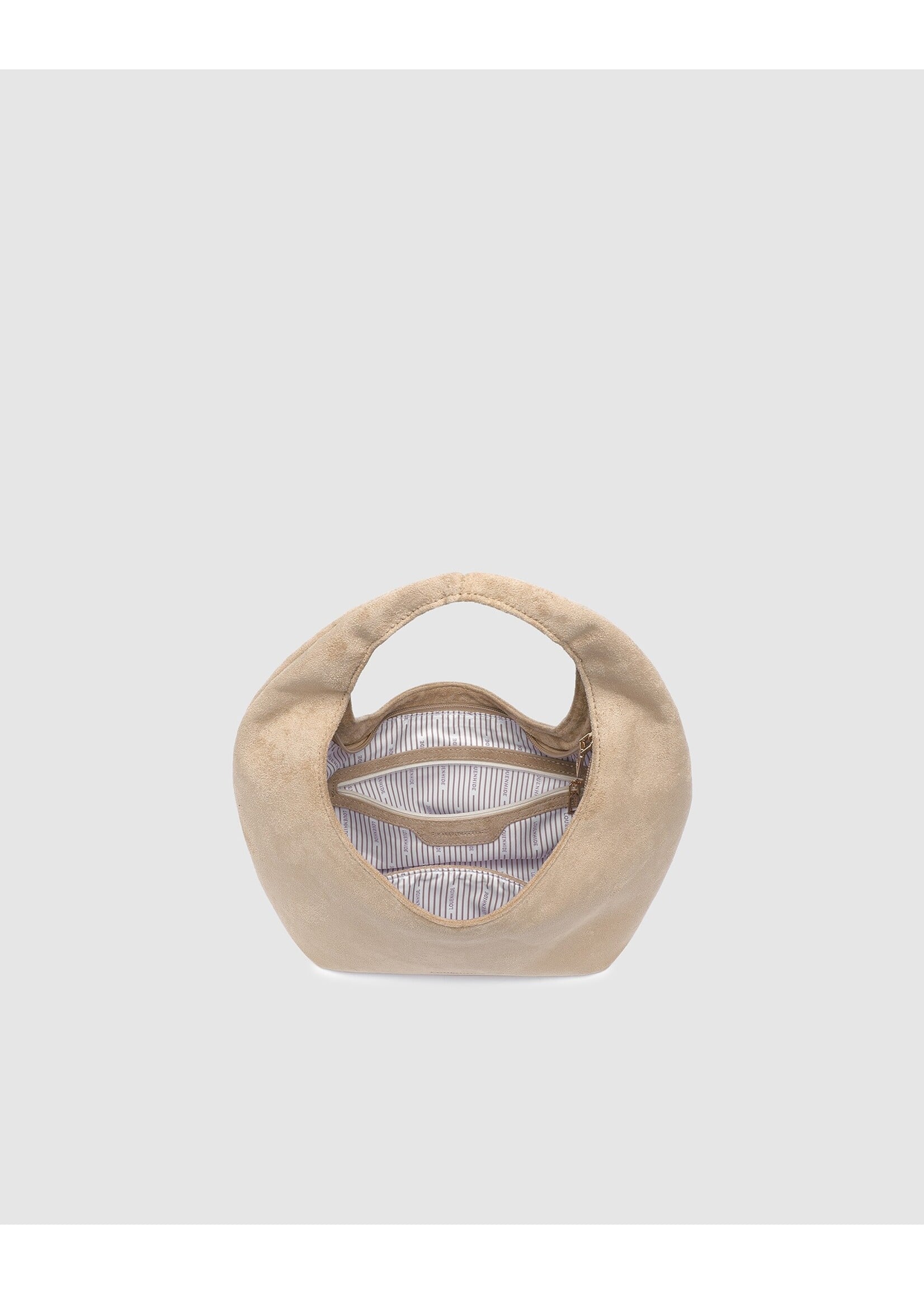 Mini Monaco Shoulder Bag - Suede Blonde