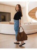 Sutton Shoulder Bag - Suede Tan