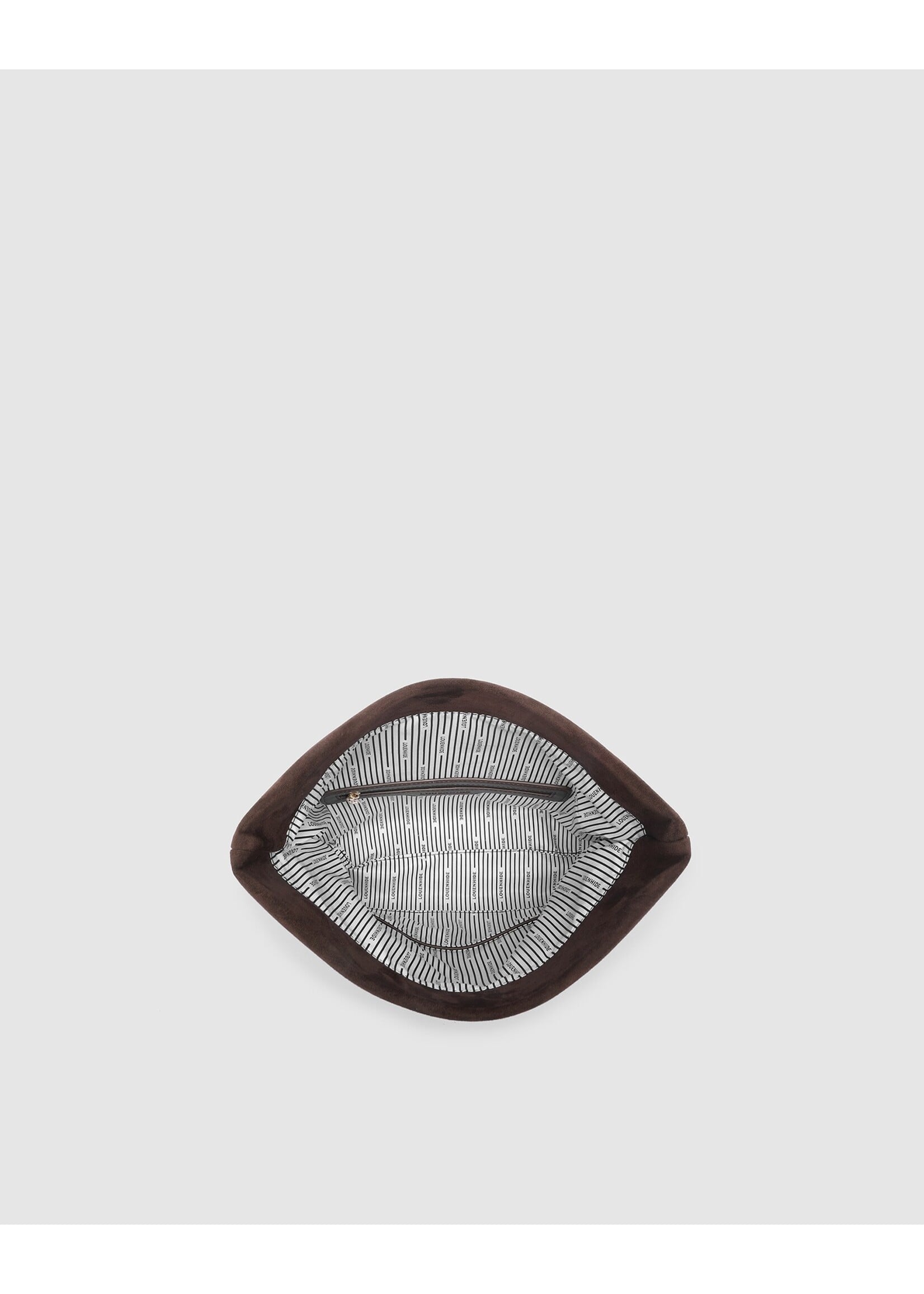 Luka Suede Clutch Crossbody - Chocolate