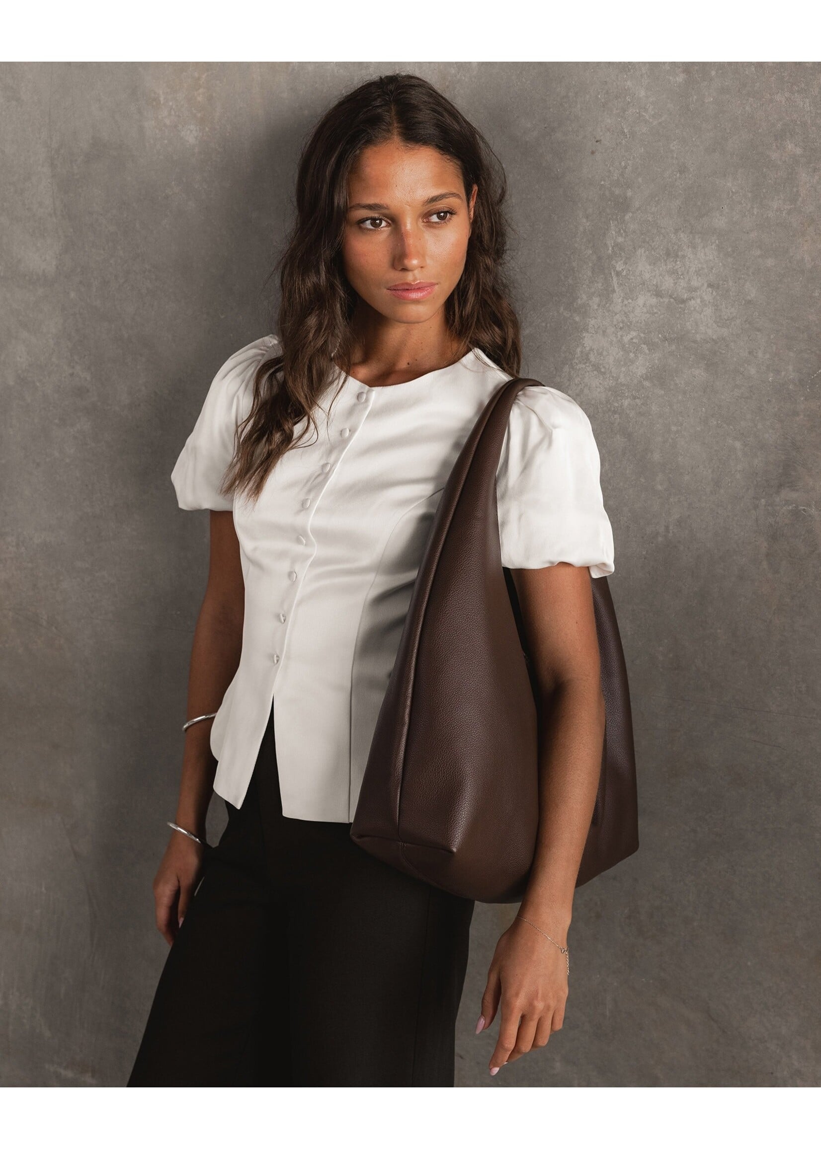 Monaco Shoulder Bag - Chocolate