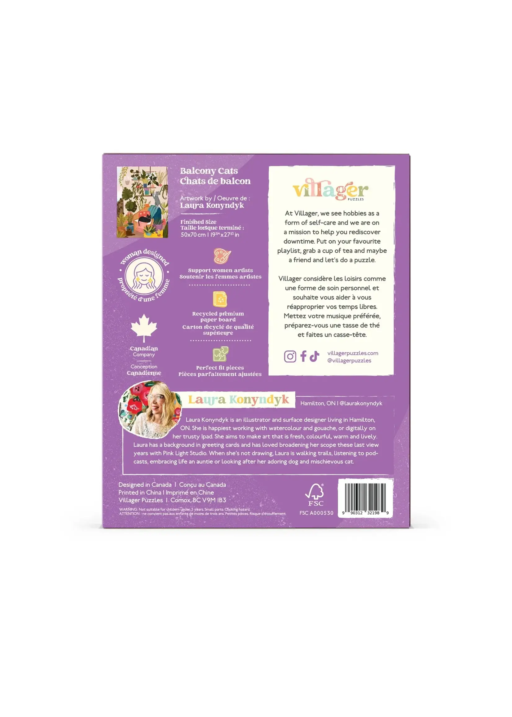 villager VILLAGER PUZZLES 1000 PIECE BALCONY CATS