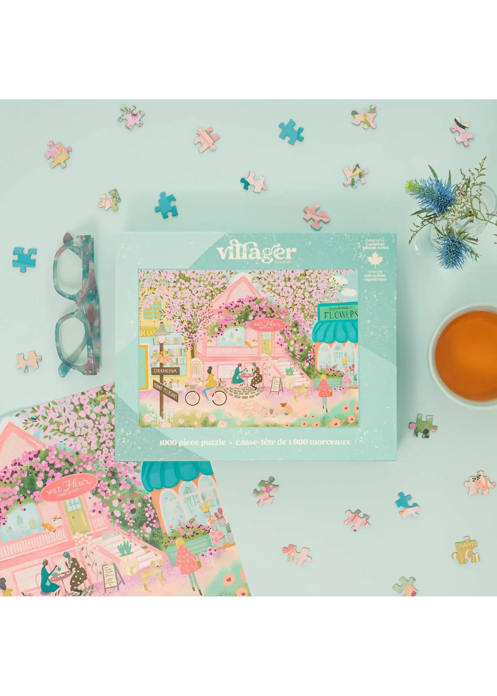villager VILLAGER PUZZLES 1000 PIECE CITY IN BLOOM