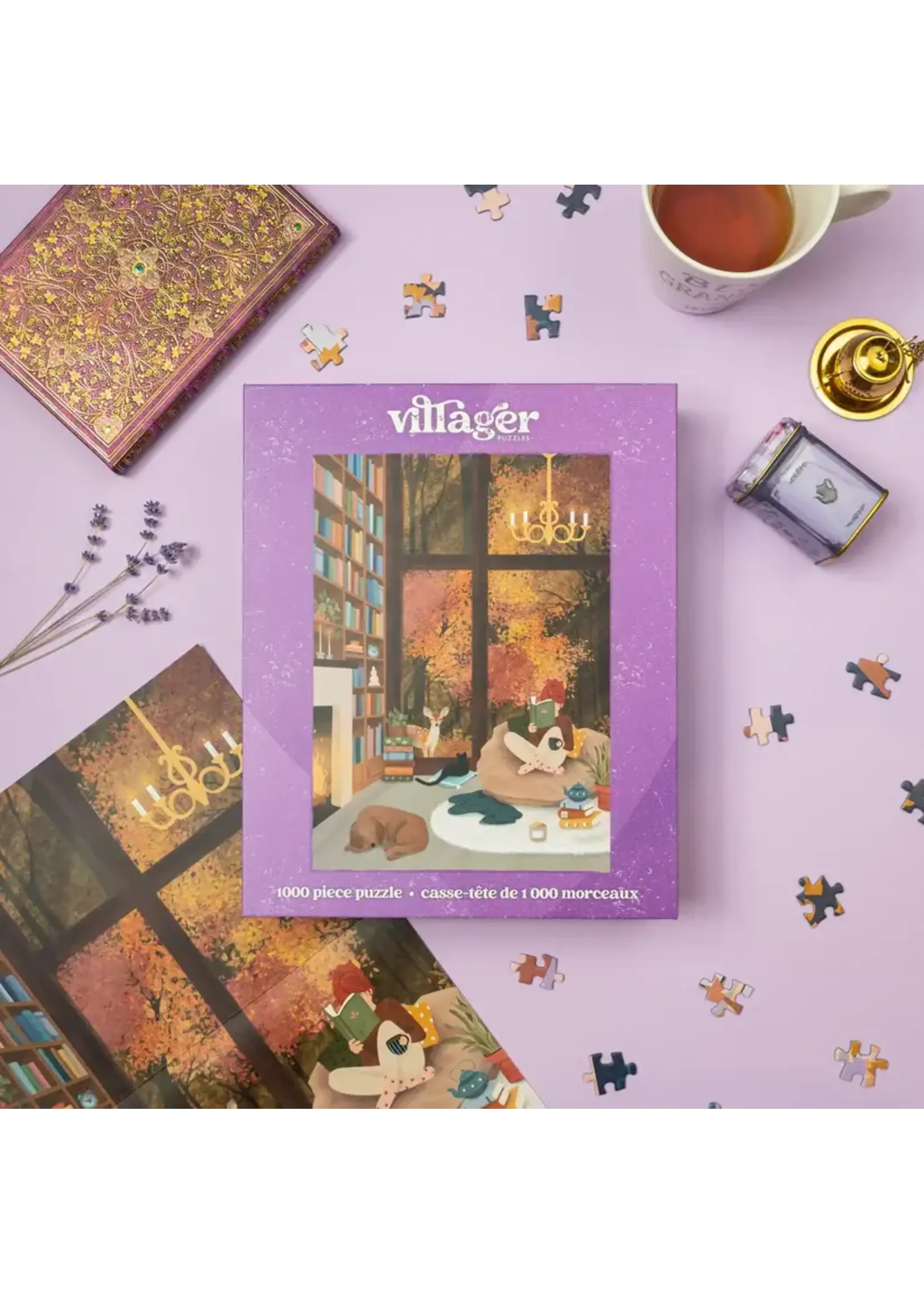 villager VILLAGER PUZZLES 1000 PIECE DREAM LIBRARY