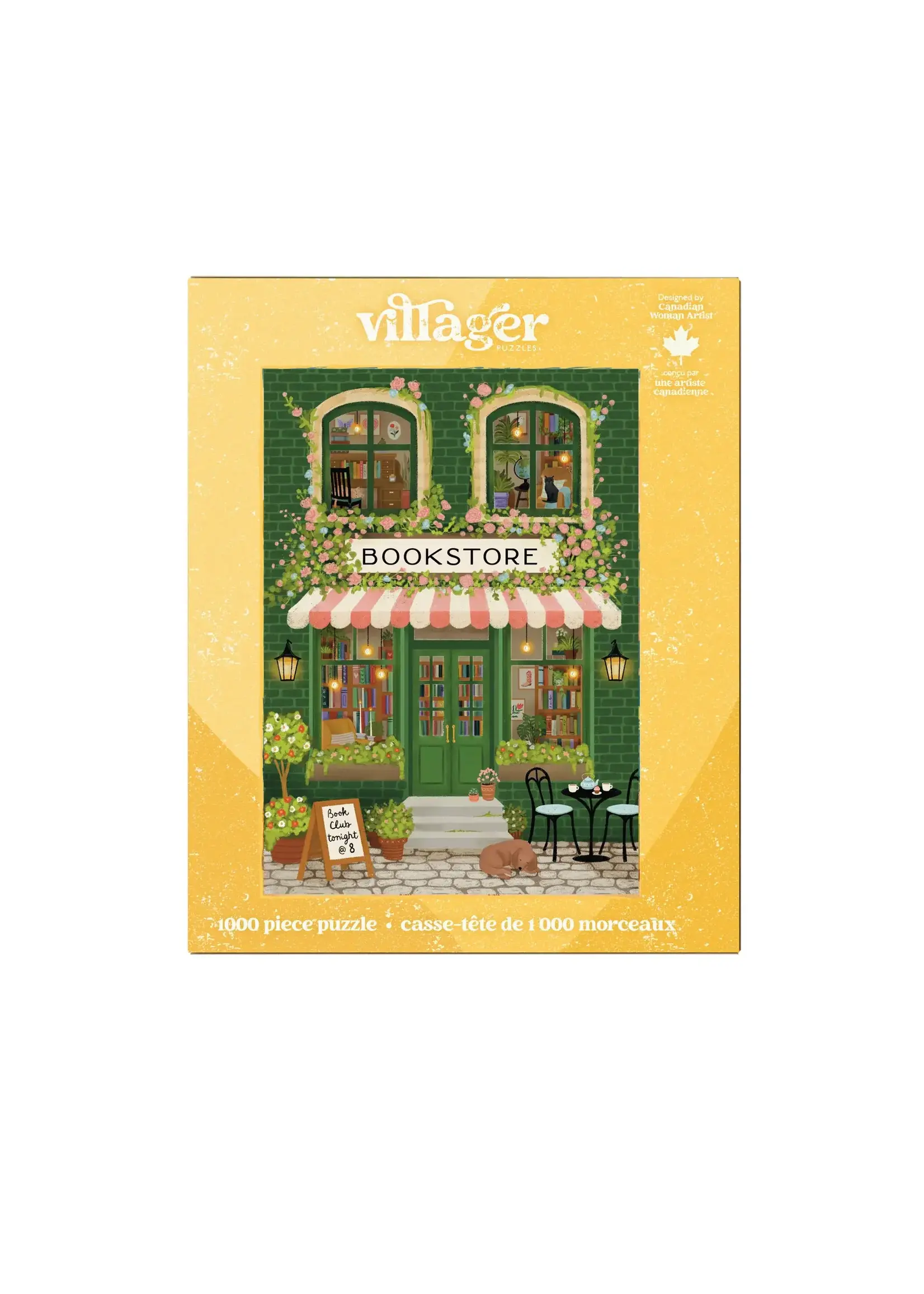 villager VILLAGER PUZZLES 1000 PIECE EMERALD BOOKSTORE