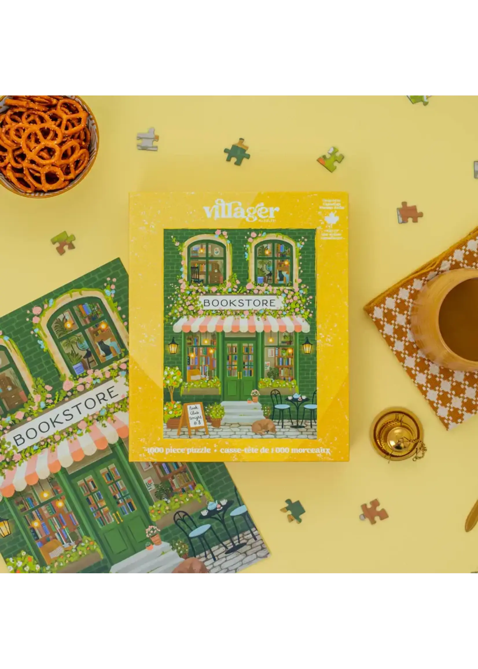 villager VILLAGER PUZZLES 1000 PIECE EMERALD BOOKSTORE