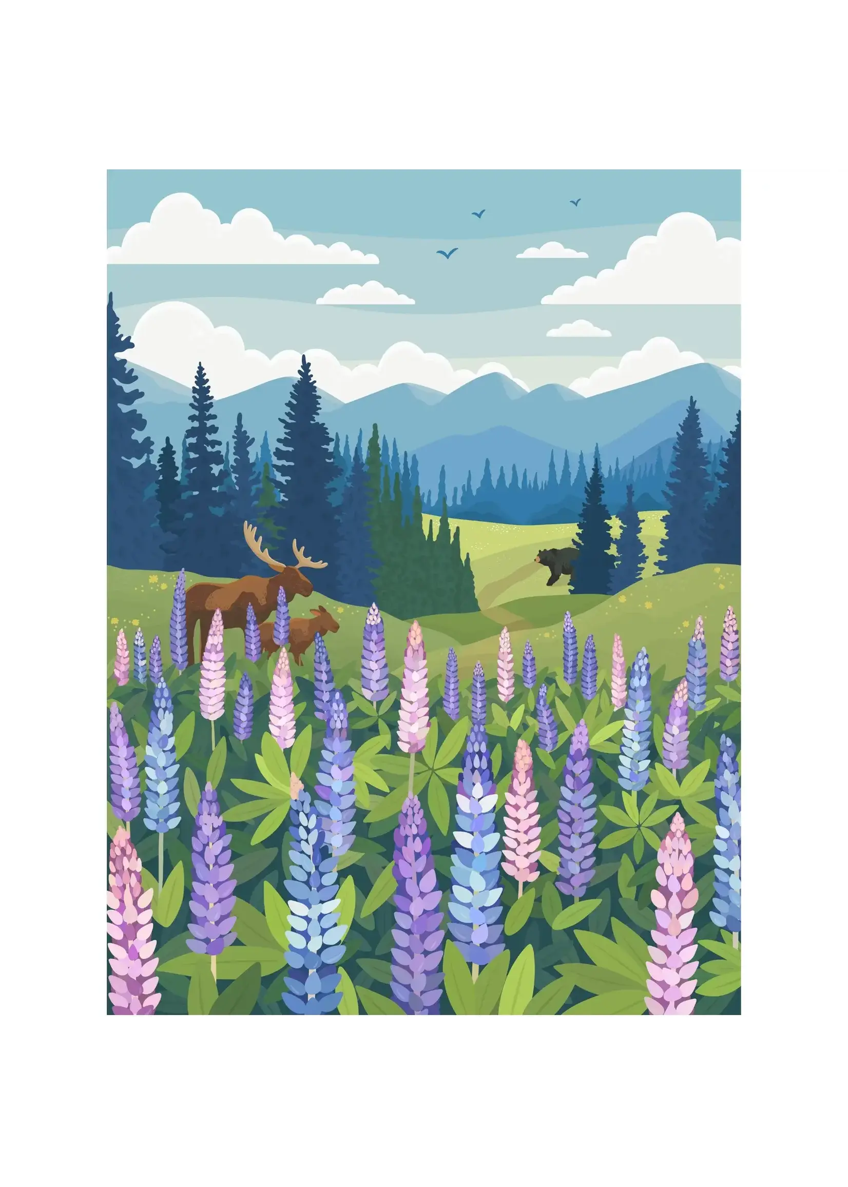 villager VILLAGER PUZZLES 1000 PIECE LUPINES MEADOW