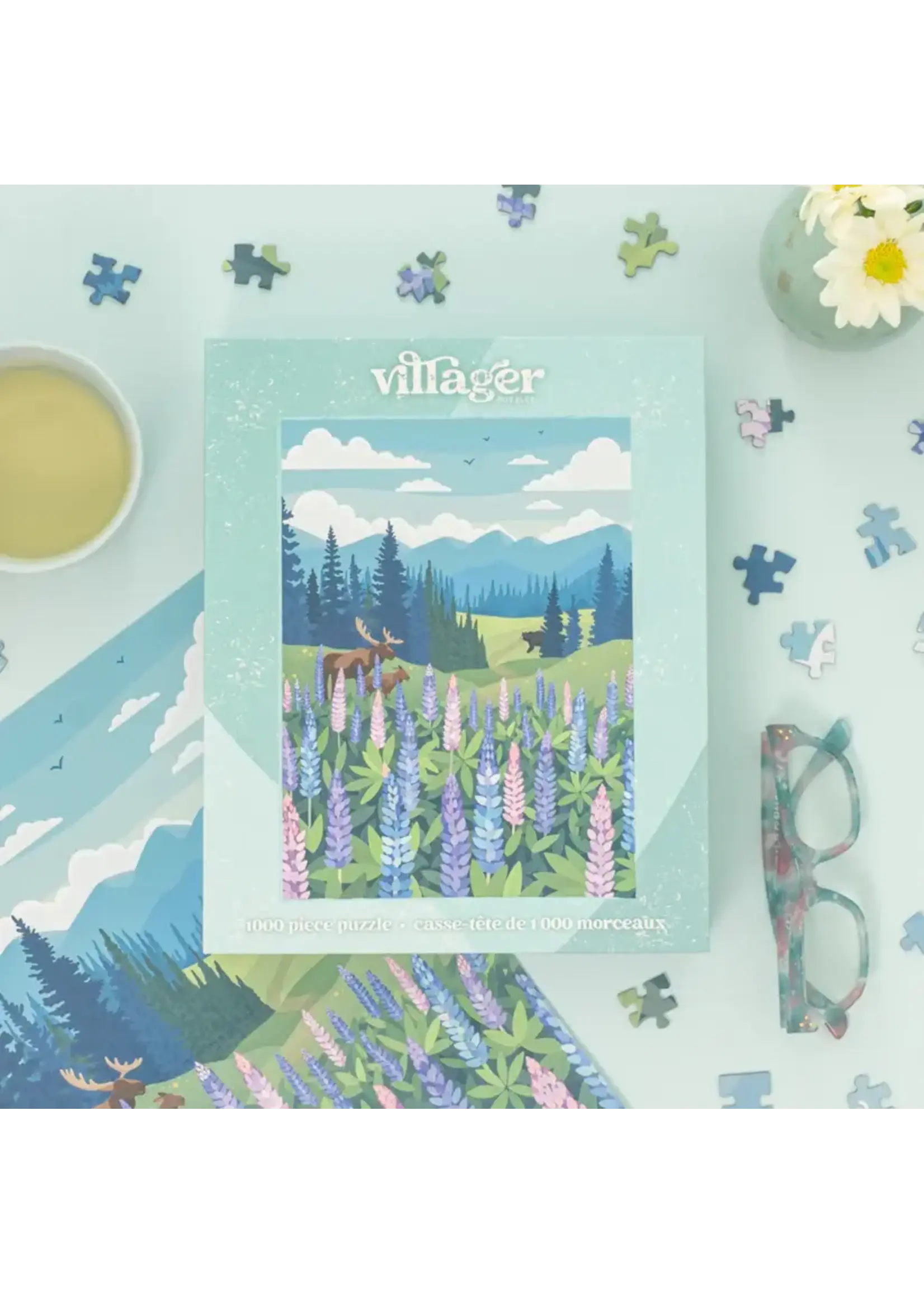 villager VILLAGER PUZZLES 1000 PIECE LUPINES MEADOW