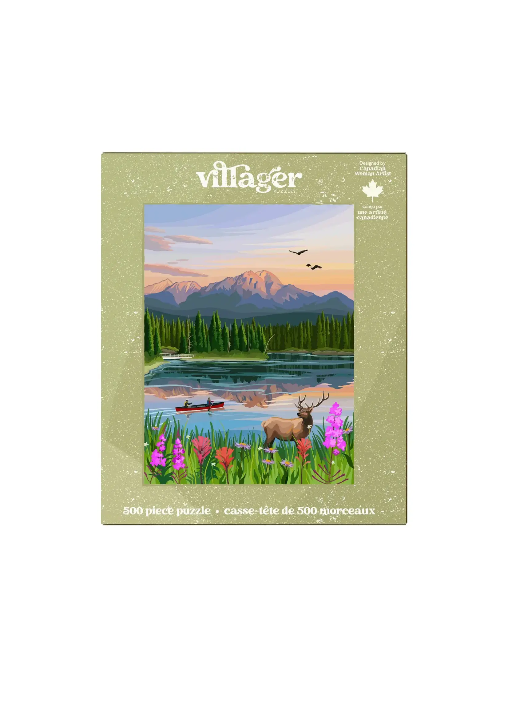 villager VILLAGER PUZZLES 500 PIECE JASPER FLOWERS