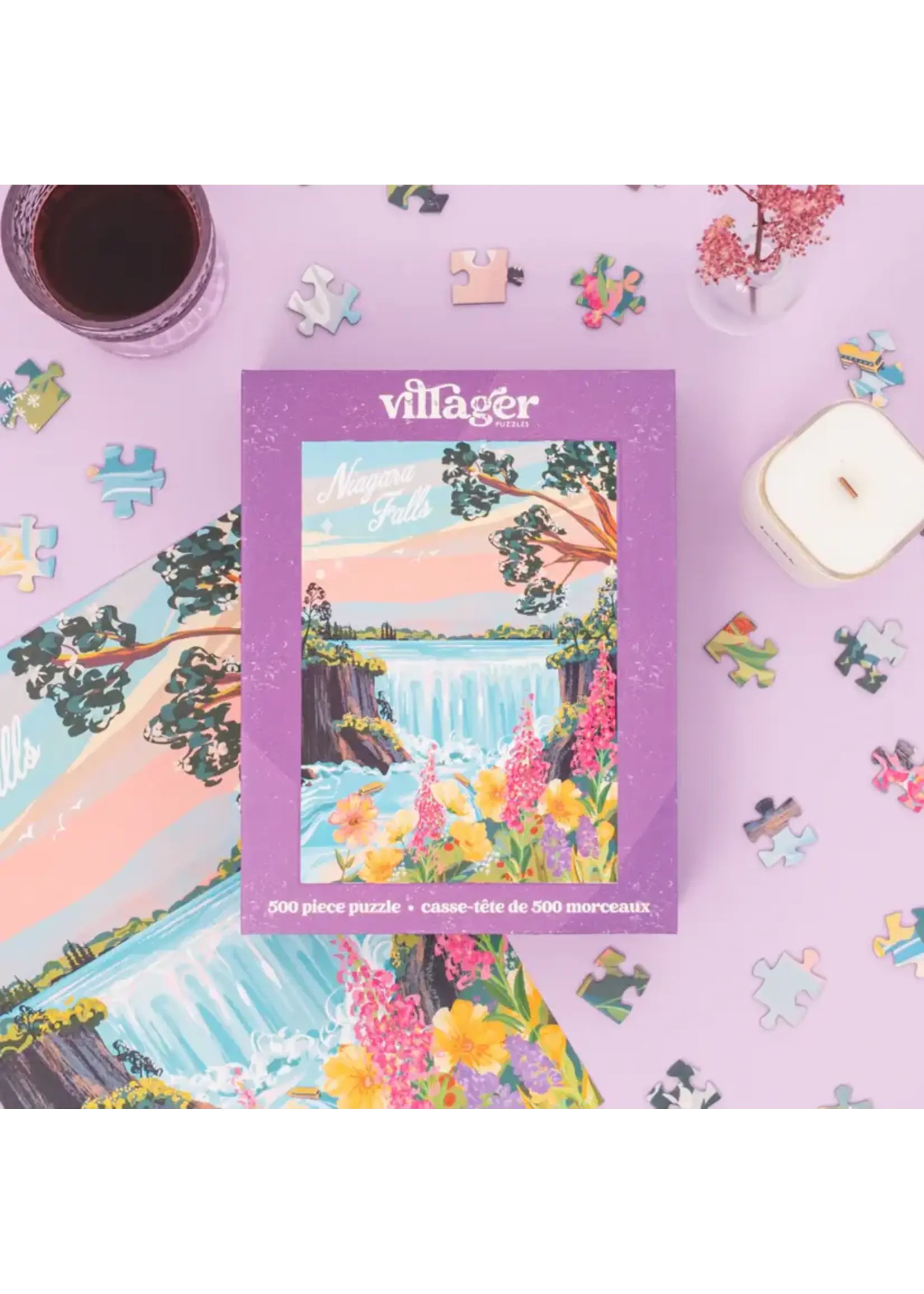 villager VILLAGER PUZZLES 500 PIECE NIAGARA FALLS