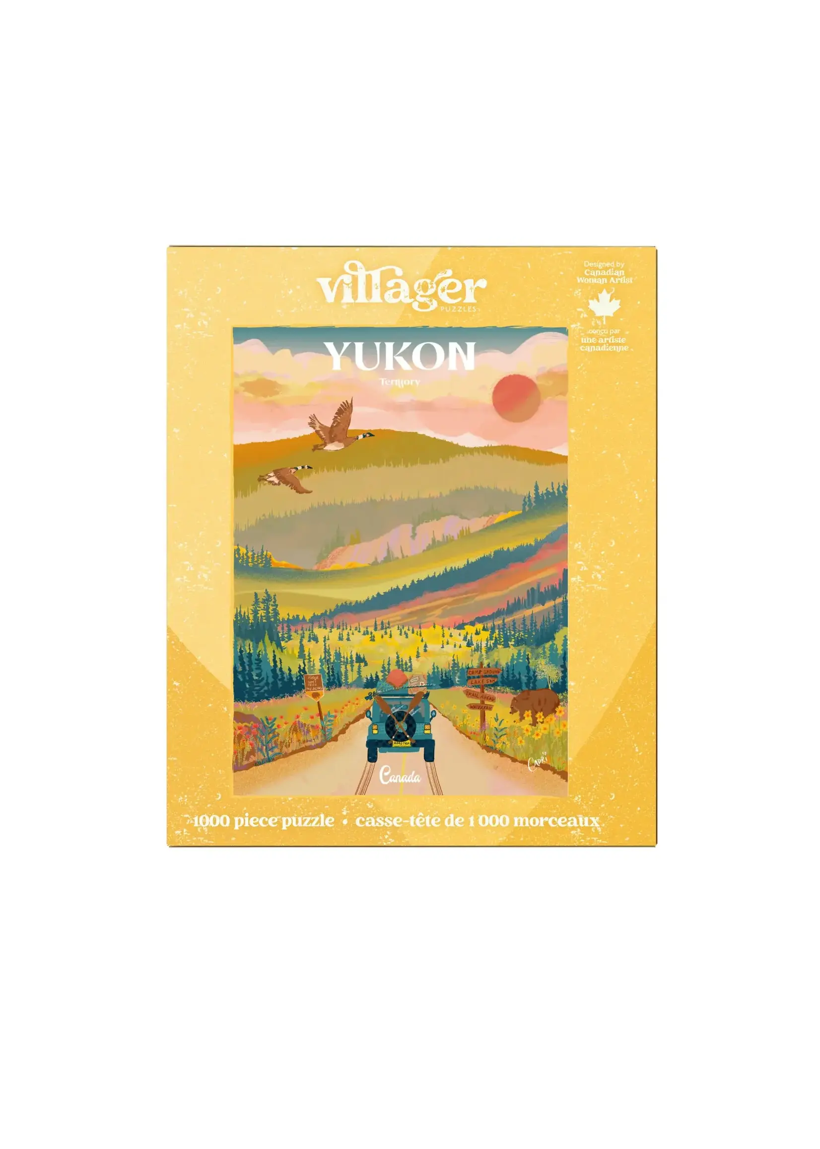 villager VILLAGER PUZZLES 1000 PIECE YUKON ROAD TRIP