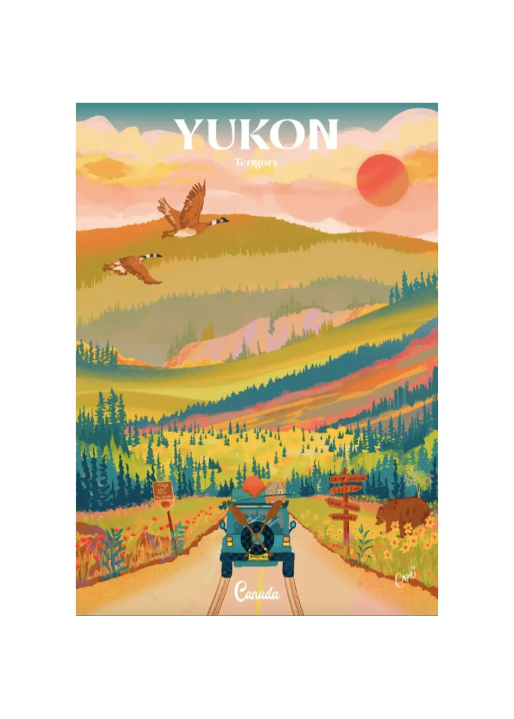 villager VILLAGER PUZZLES 1000 PIECE YUKON ROAD TRIP