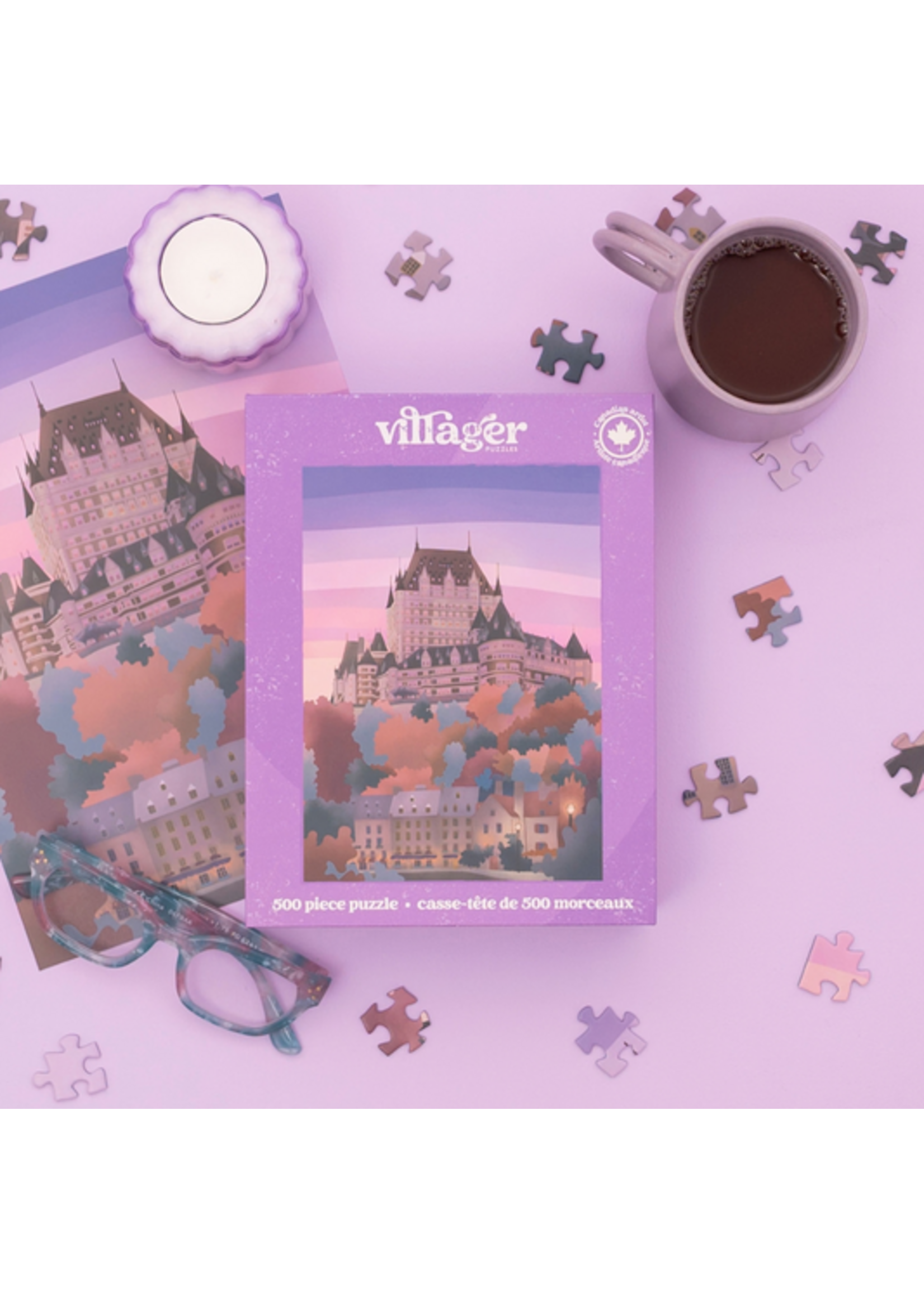 villager VILLAGER PUZZLES 500 PIECE QUEBEC CITY