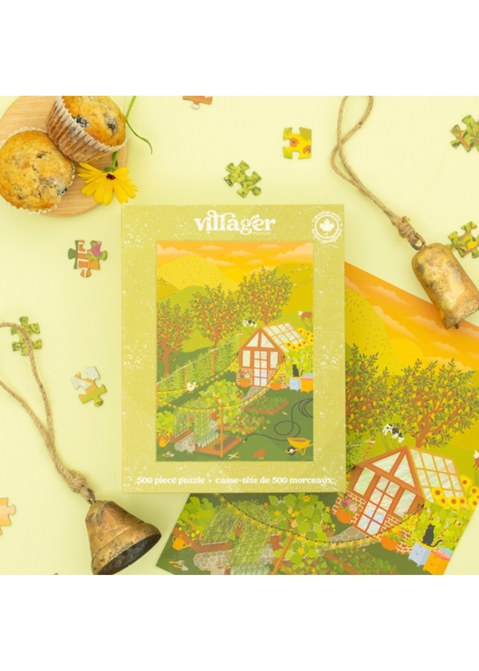 villager VILLAGER PUZZLES 500 PIECE HOBBY FARM