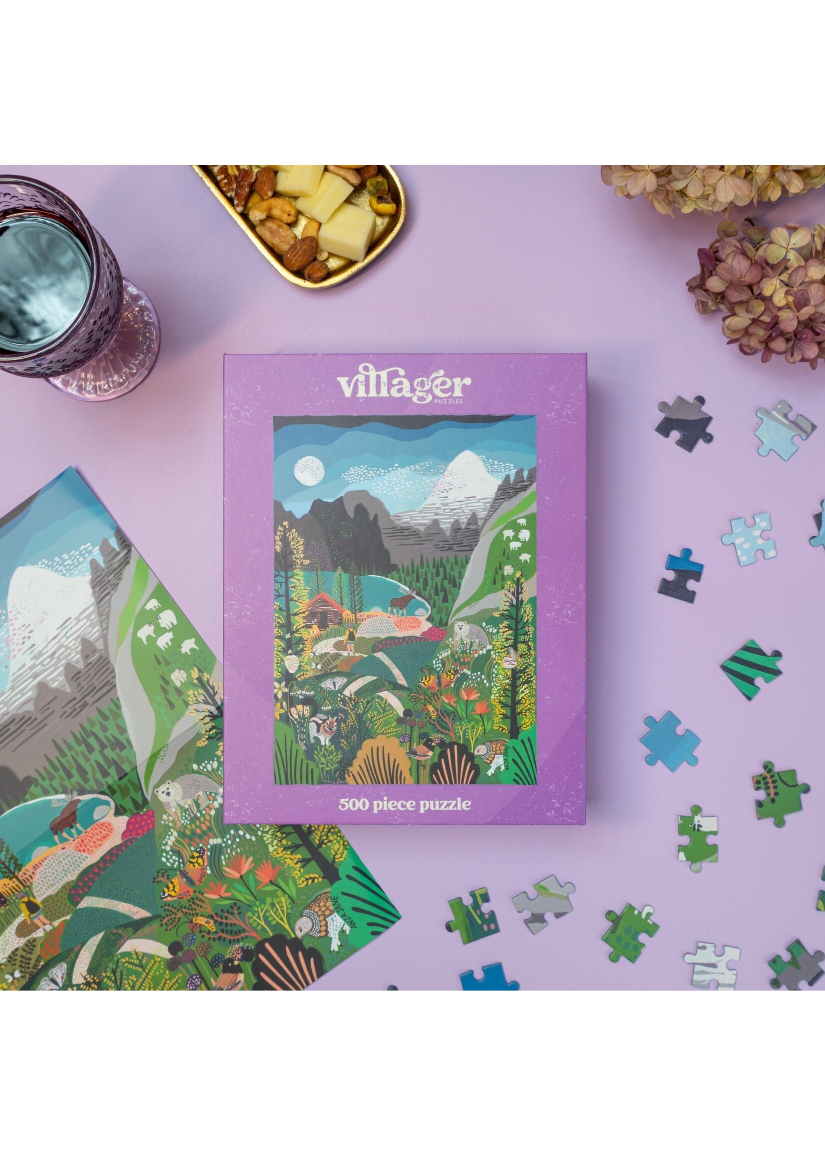 villager VILLAGER PUZZLES 500 PIECE ROCKIES EXPLORER