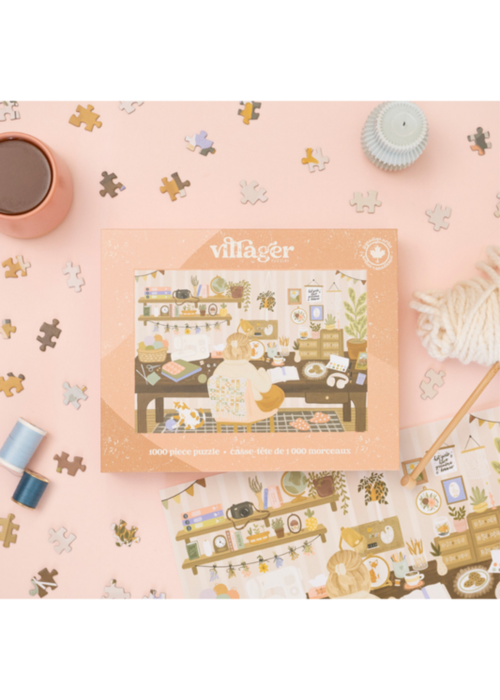 villager VILLAGER PUZZLES 1000 PIECE GRANDMA HOBBIES