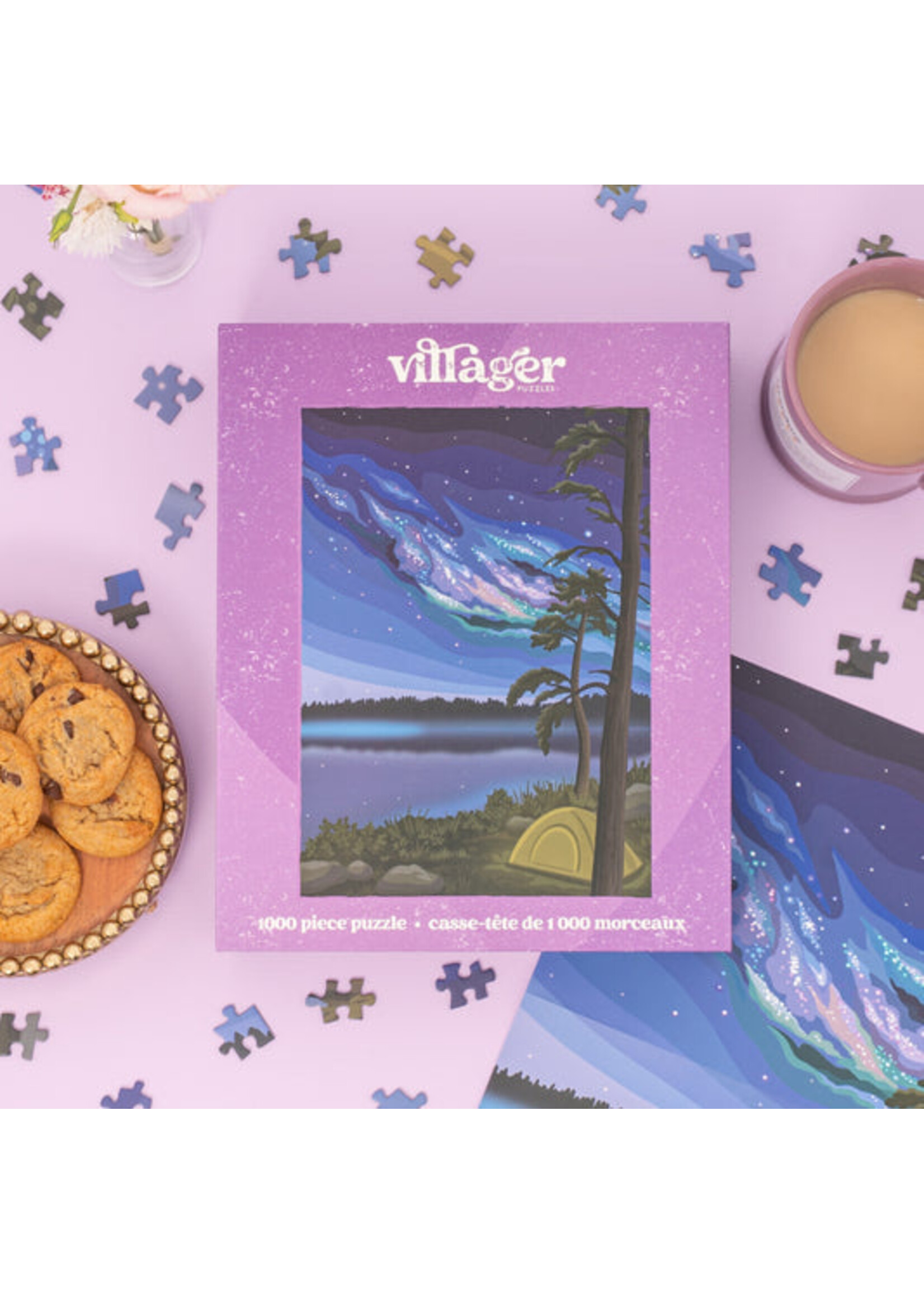 villager VILLAGER PUZZLES 1000 PIECE NORTHERN CAMPING