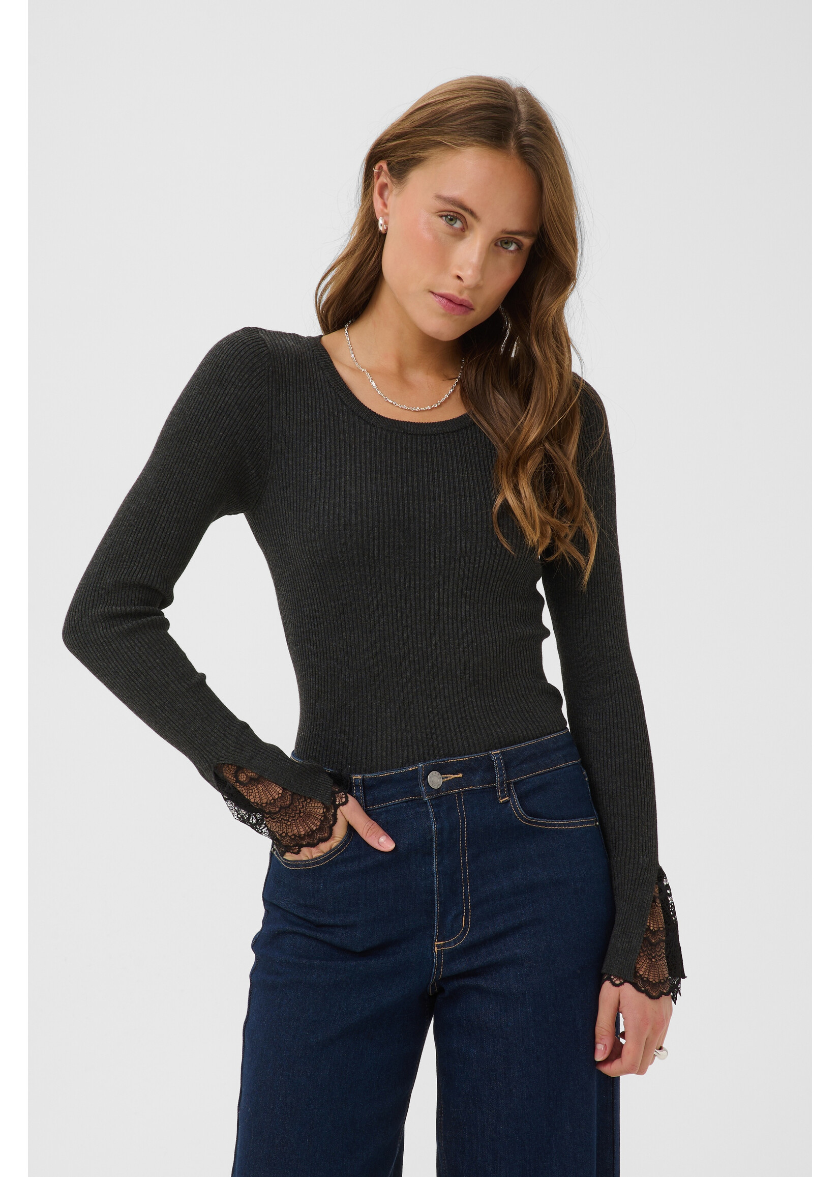 KAFFE KAF KAAMALIA KNIT BLOUSE