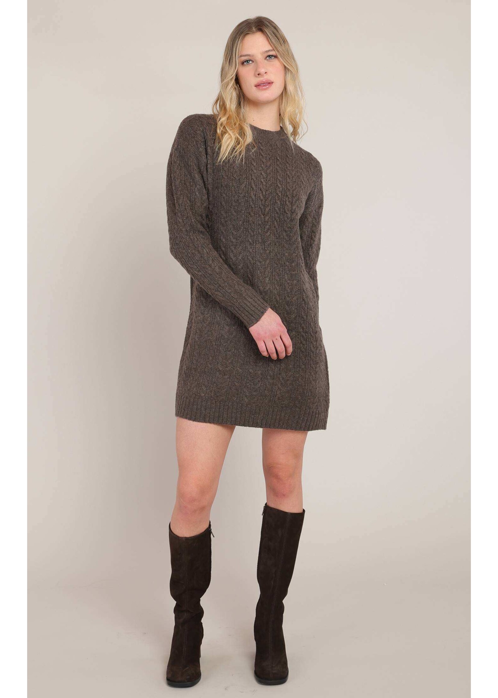 DEX DEX Cable Knit Dress