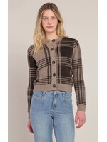 DEX DEX Plaid Cardigan