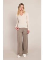 DEX DEX Ribbed Sweater Top