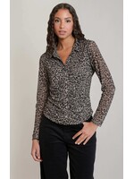 DEX DEX Leopard Mesh Shirt