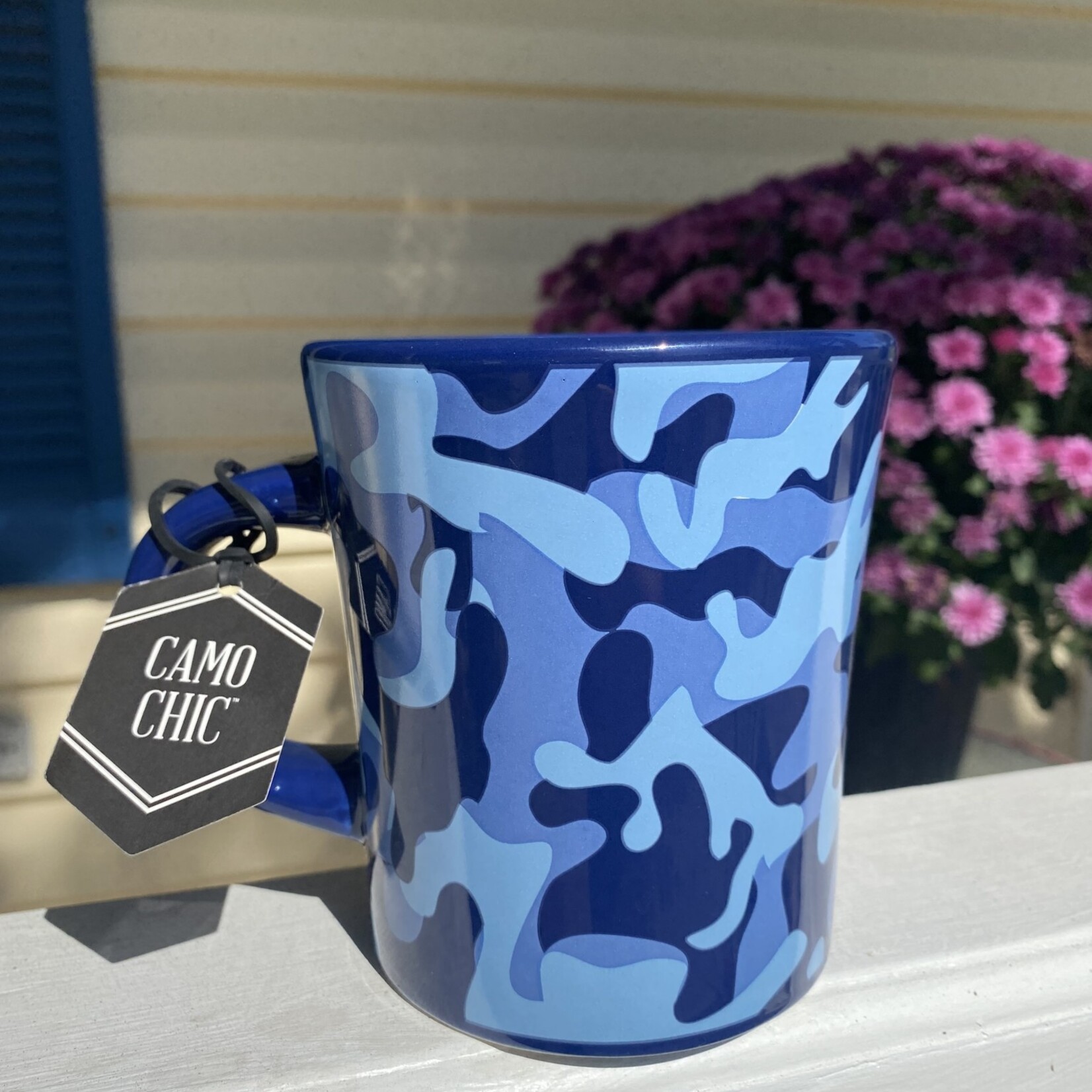 Cash & Carry Blue Camo Coffee Mug