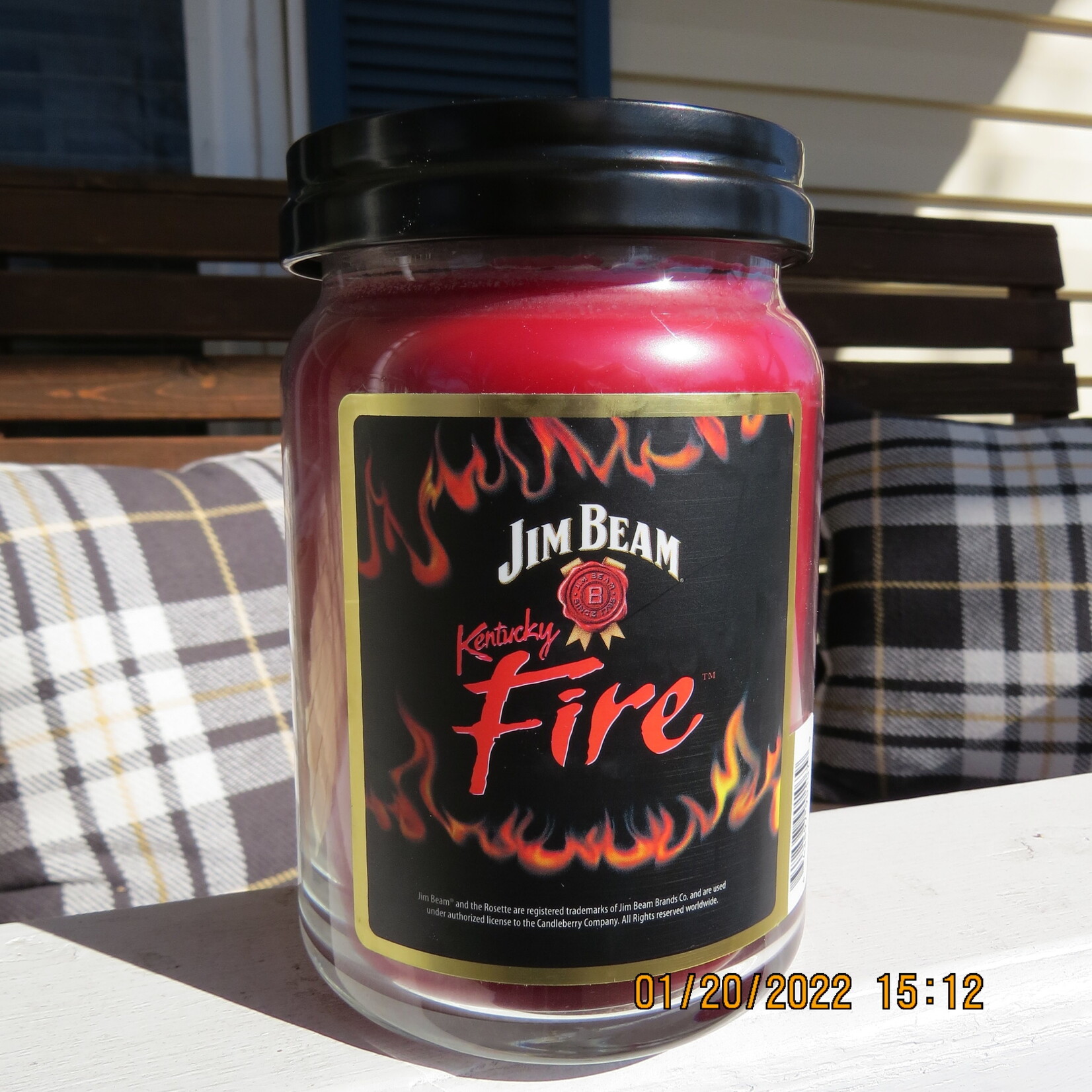 Candleberry Large Jim Beam Fire Candle