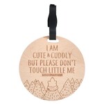 Three Little Tots Wooden Cute & Cuddly Tag