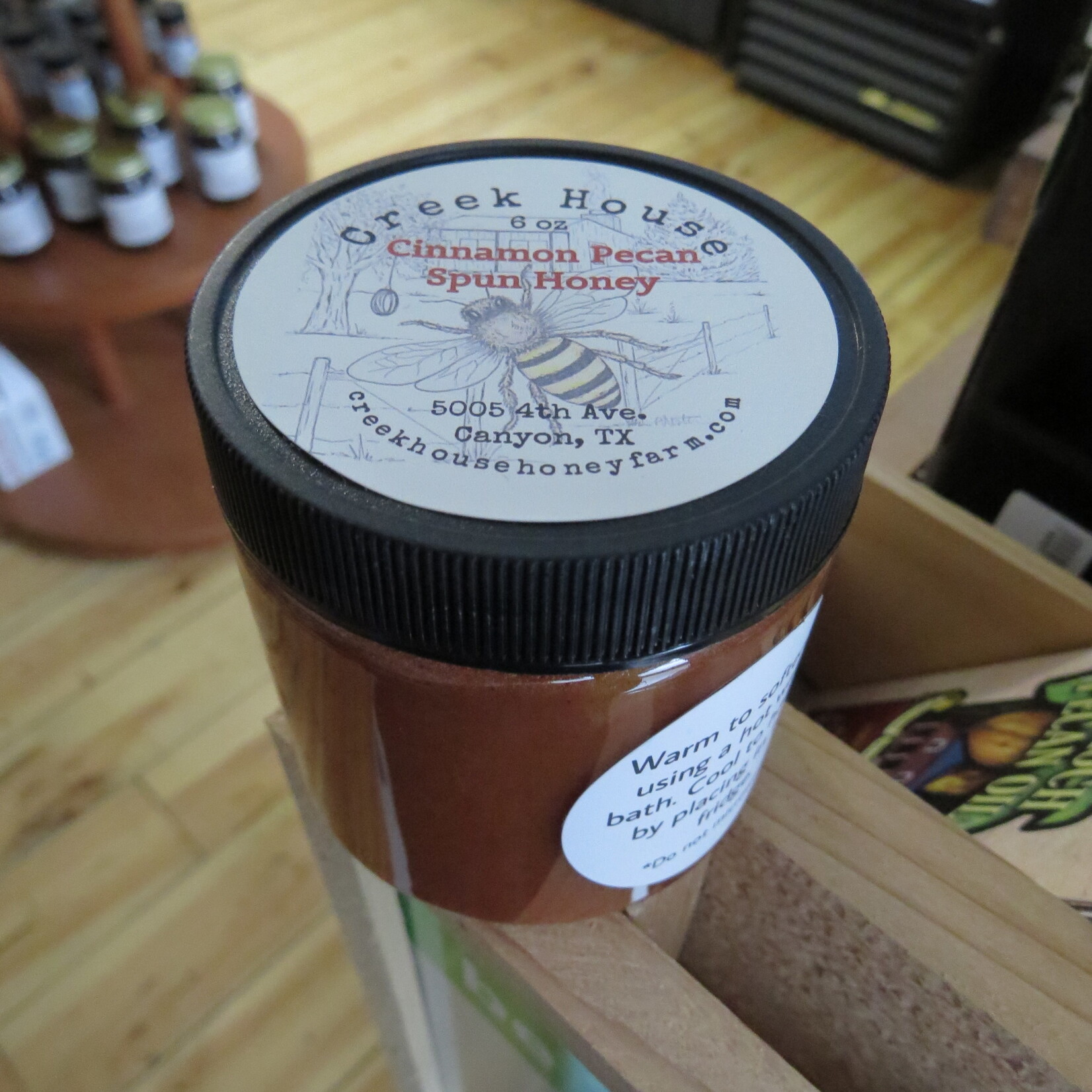 Creek House Honey Farm Cinnamon Pecan Spun Honey (6 oz)