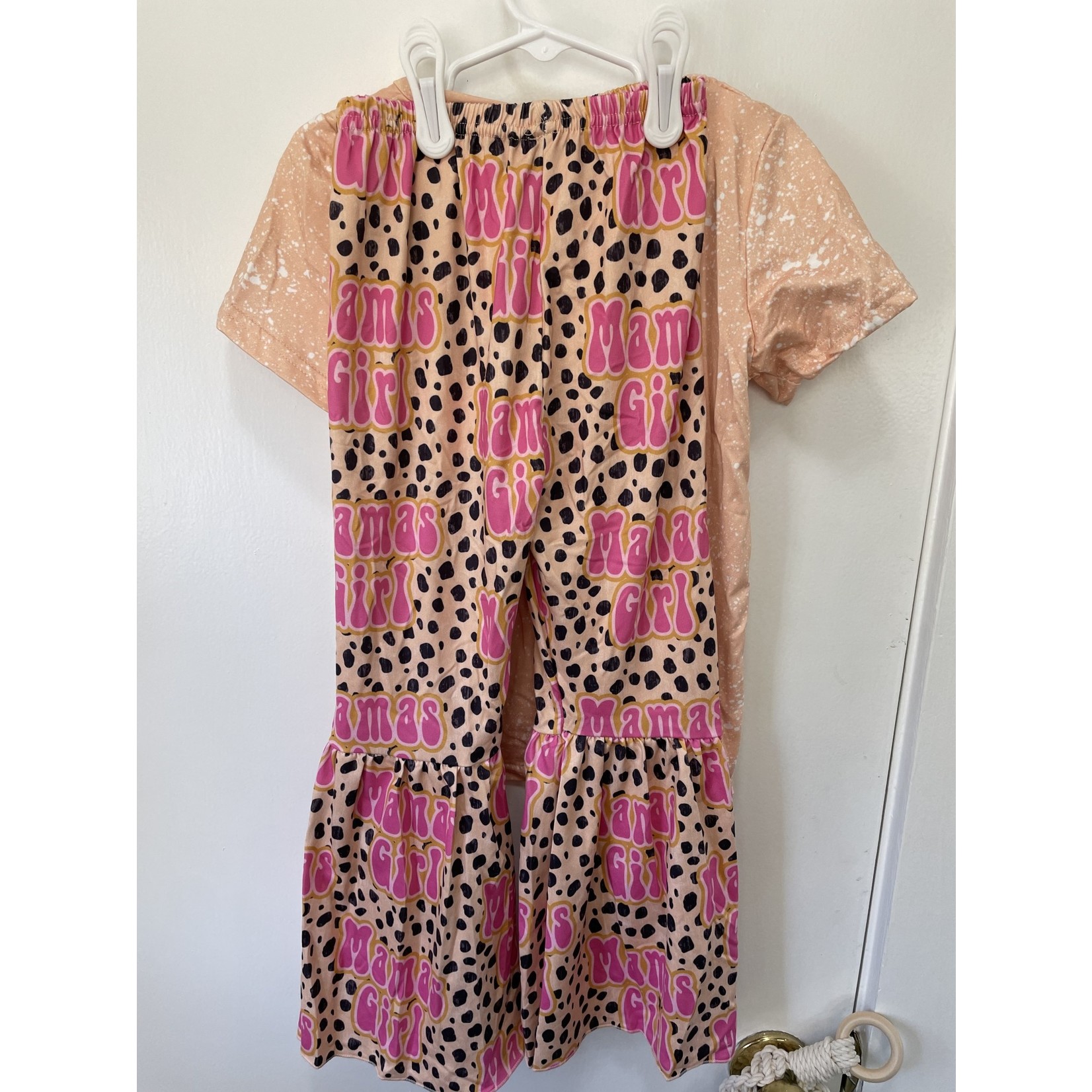 Yawoo Garments Mamas girl w/ leopard pants set