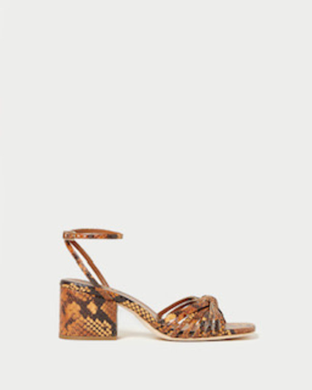 LOEFFLER RANDALL LOEFFLER RANDALL RENEE LEATHER KNOT MID HEEL SANDAL