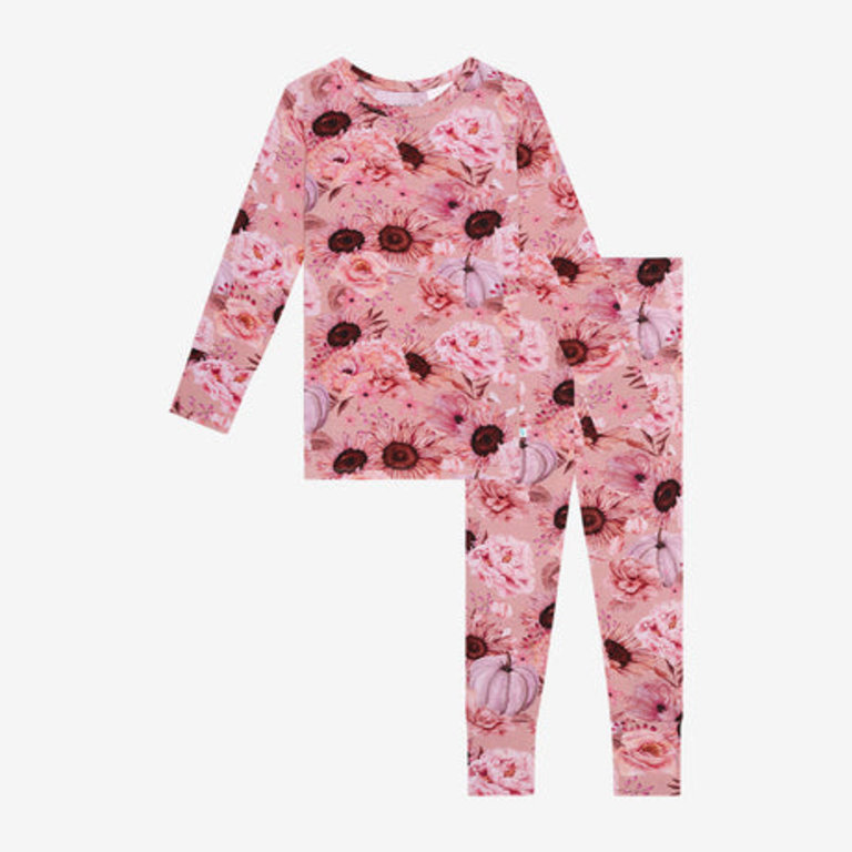 POSH PEANUT POSH PEANUT Liliana - Long Sleeve Basic Pink Overflow Pajama