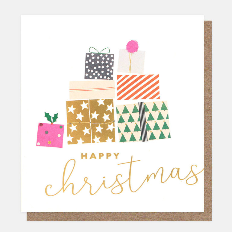 CAROLINE GARDNER Caroline Gardner Christmas Cards Painted Trees & Presents Charity Pack